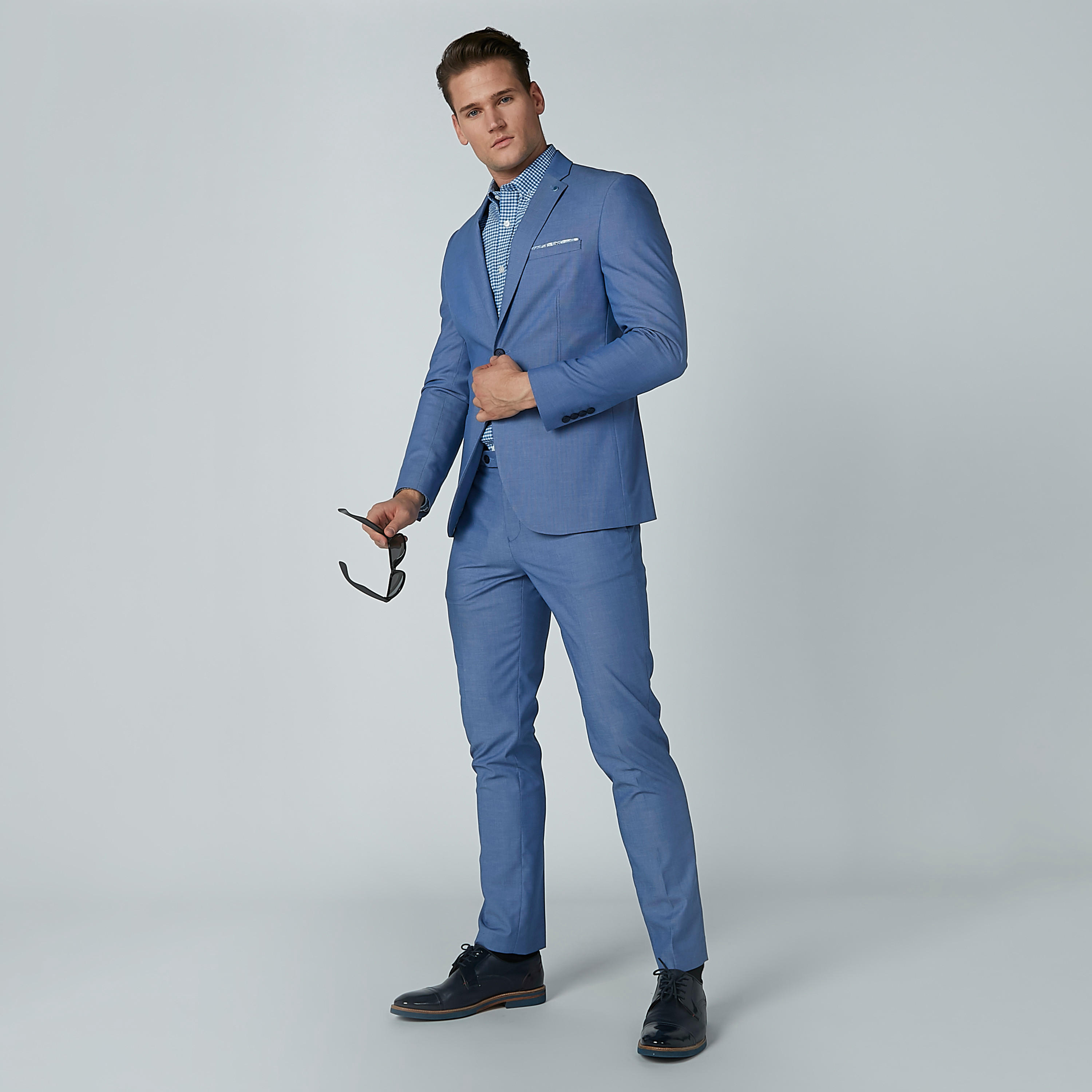 قميص كاروهات بأكمام طويلة وأزرار-men-clothing-shirts-image-2