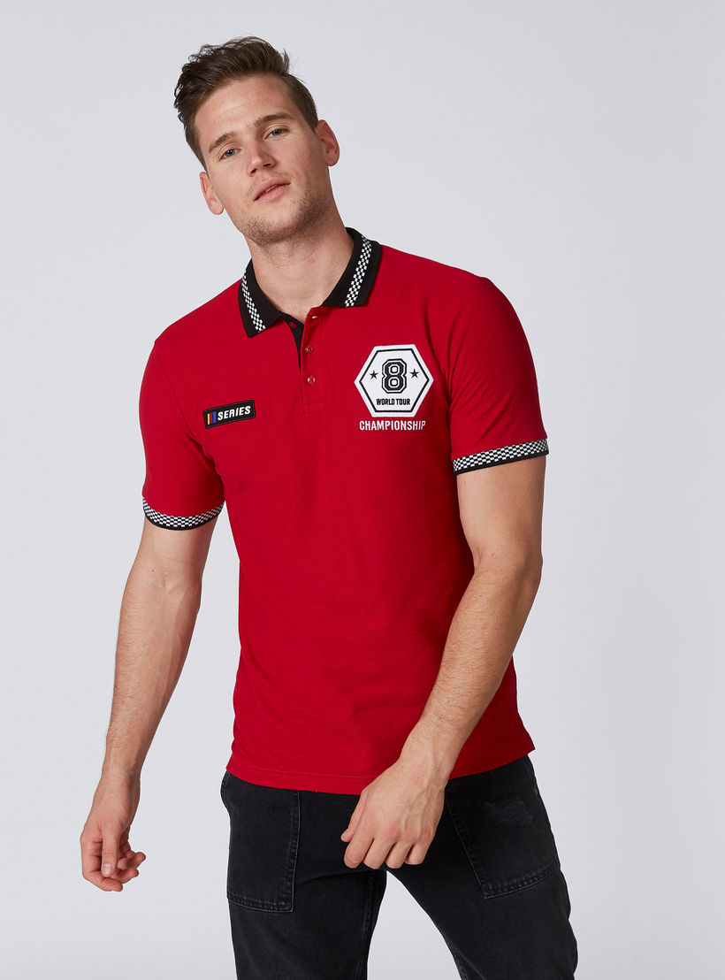 تيشيرت مستدام بولو سليم بتزيينات -men-clothing-tshirtsandpolos-polos-image-1