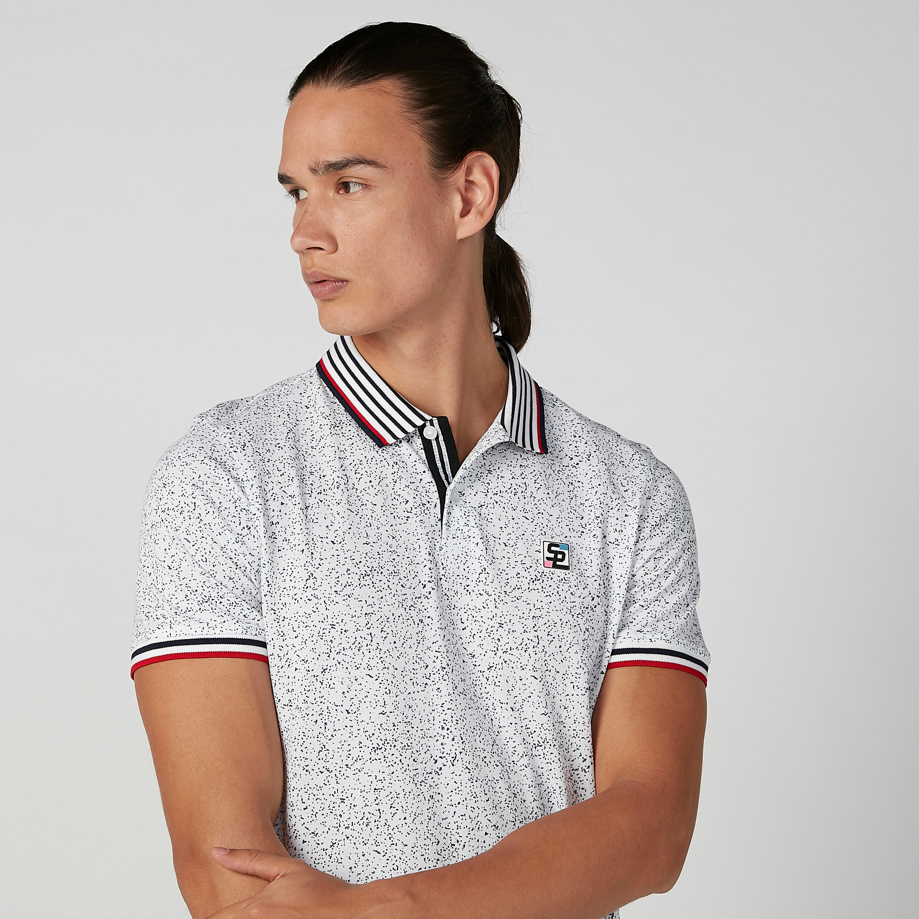 Slim Fit Printed T-shirt with Polo Neck and Short Sleeves-men-clothing-tshirtsandpolos-polos-image-3
