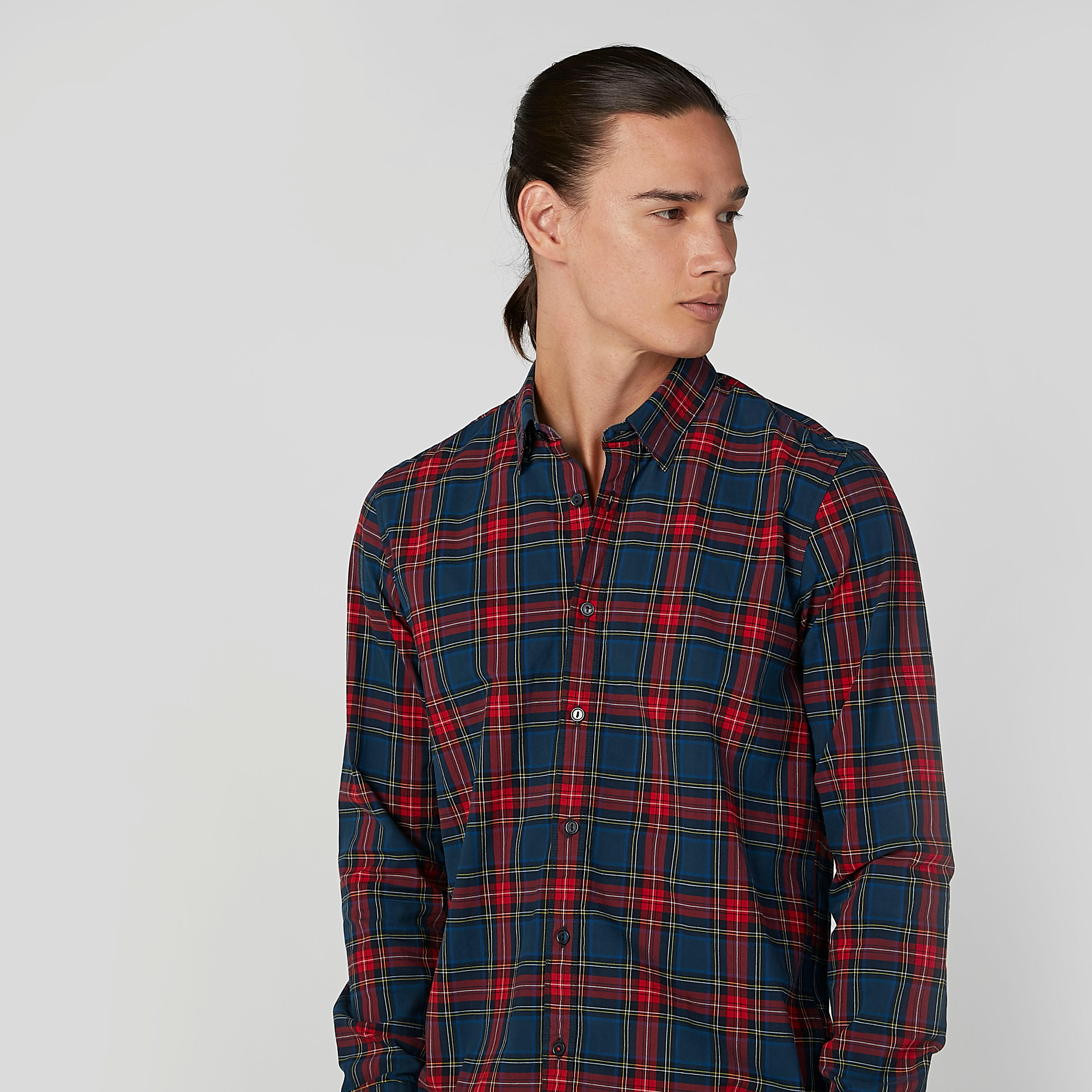 قميص مستدام كاروهات بأكمام طويلة -men-clothing-shirts-image-3