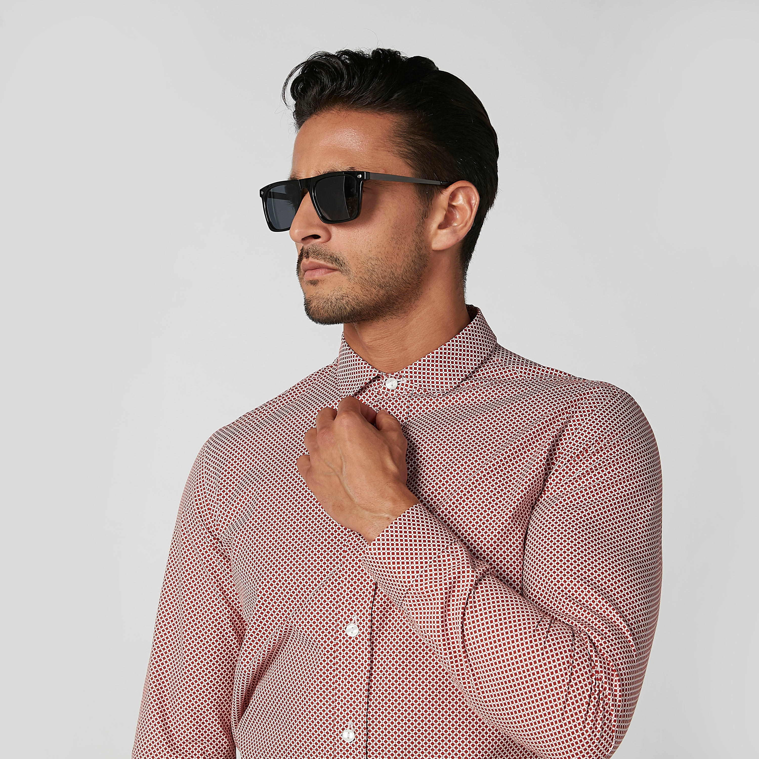 قميص مستدام سليم بأكمام طويلة وطبعات -men-clothing-shirts-image-3