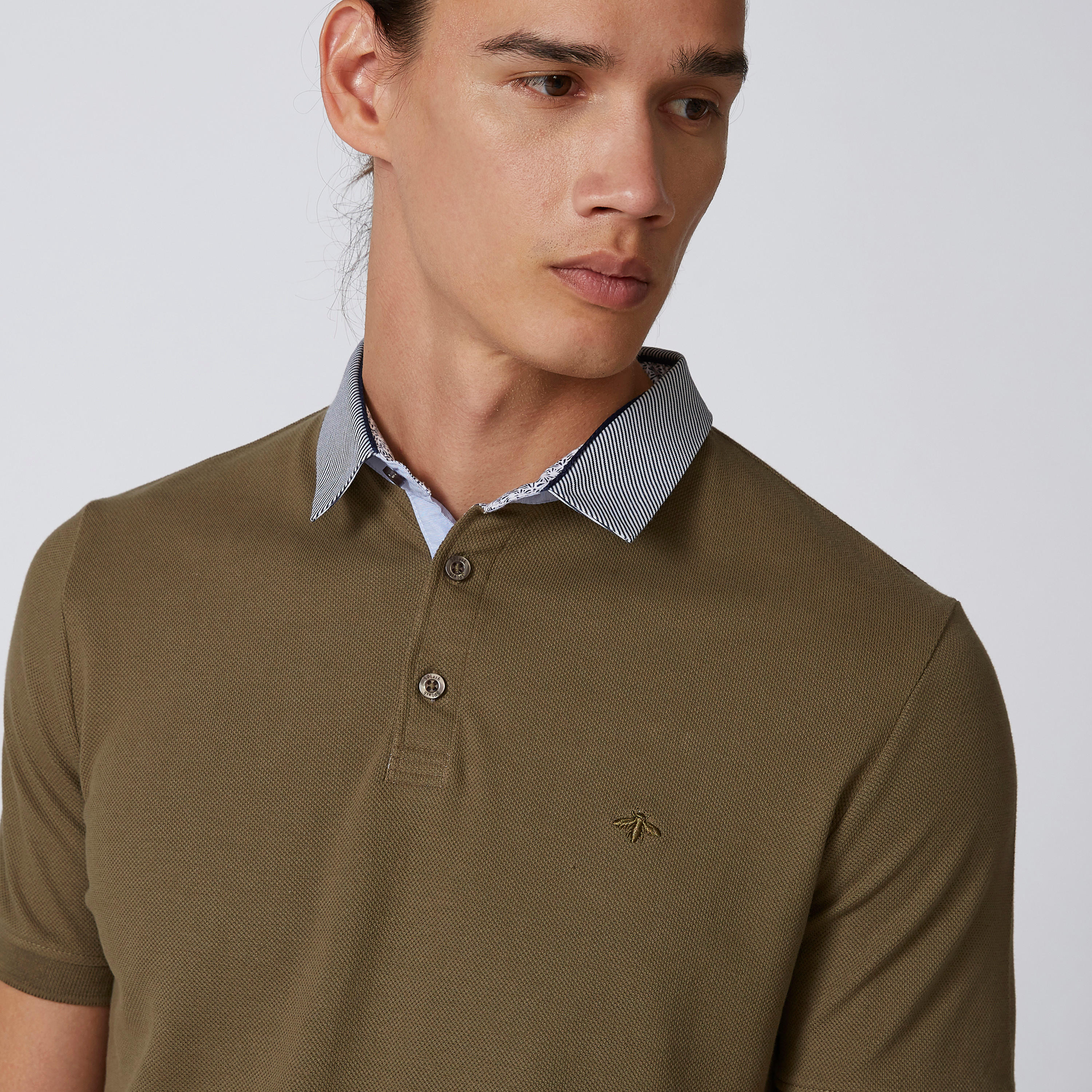 تيشيرت مستدام سادة بولو سليم بأكمام قصيرة -men-clothing-tshirtsandpolos-polos-image-3