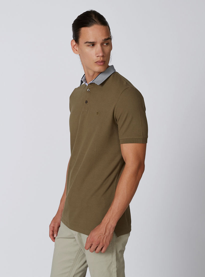 تيشيرت مستدام سادة بولو سليم بأكمام قصيرة -men-clothing-tshirtsandpolos-polos-image-4