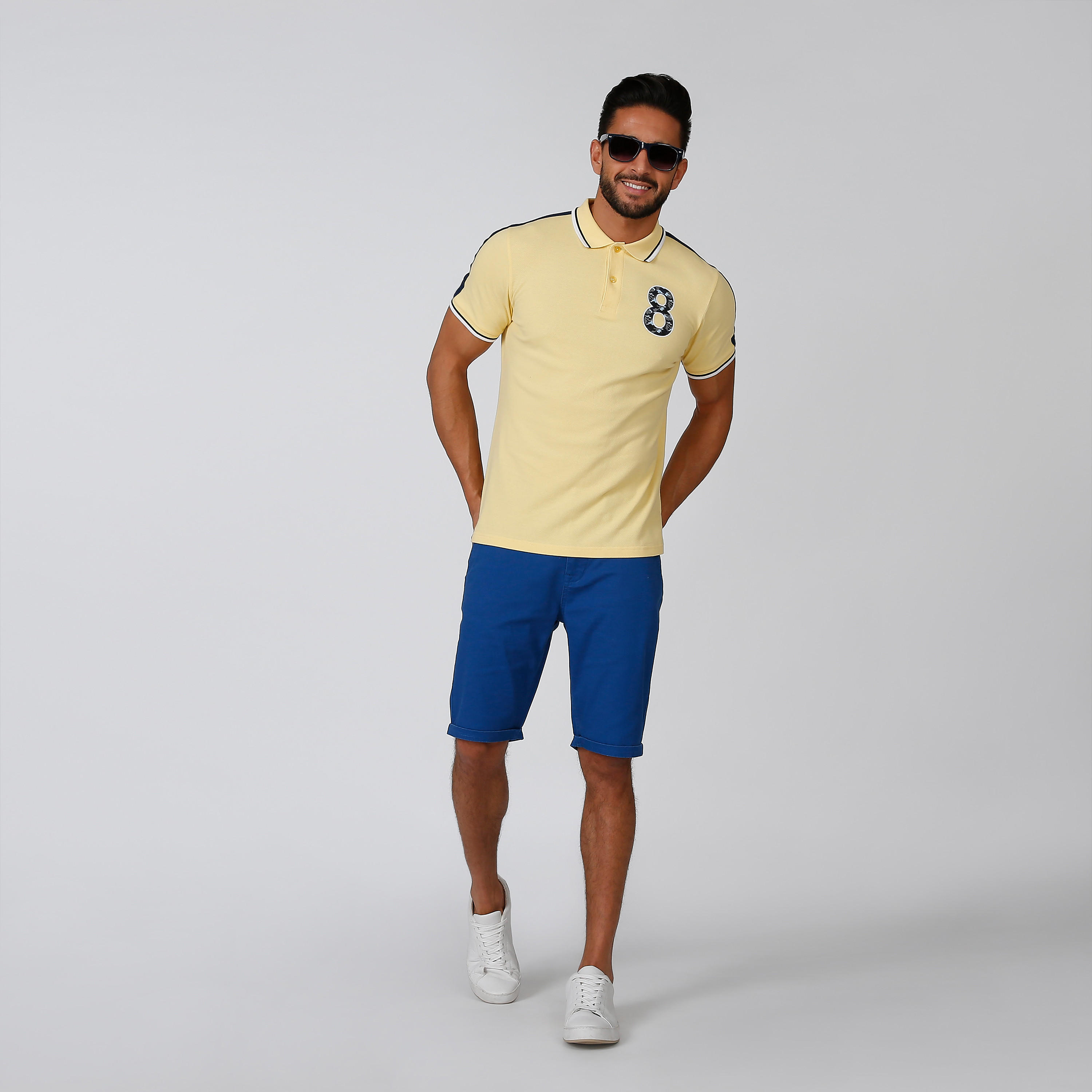Sustainable Slim Fit Printed T-shirt with Polo Neck-men-clothing-tshirtsandpolos-polos-image-2