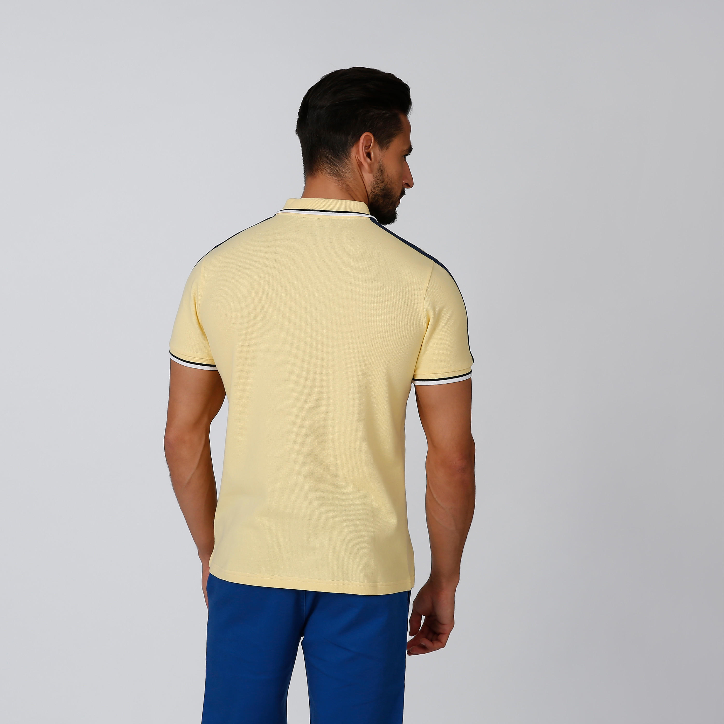 Sustainable Slim Fit Printed T-shirt with Polo Neck-men-clothing-tshirtsandpolos-polos-image-3