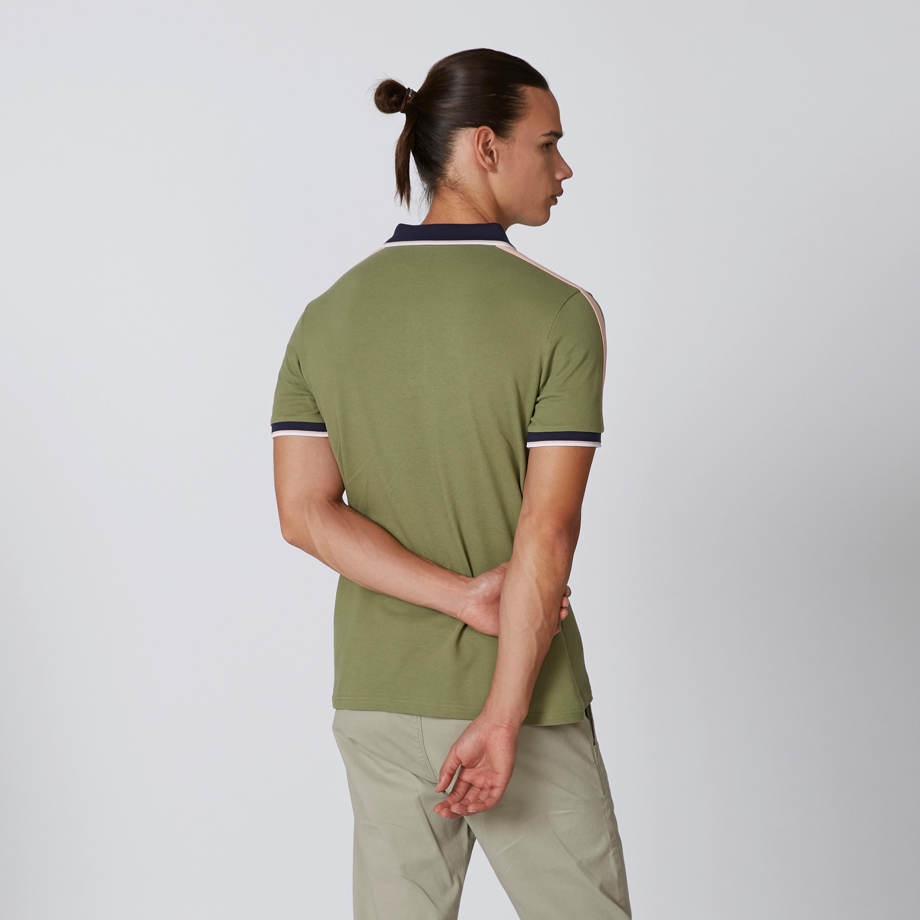 تيشيرت مستدام بولو سليم بأكمام قصيرة وطبعات -men-clothing-tshirtsandpolos-polos-image-2