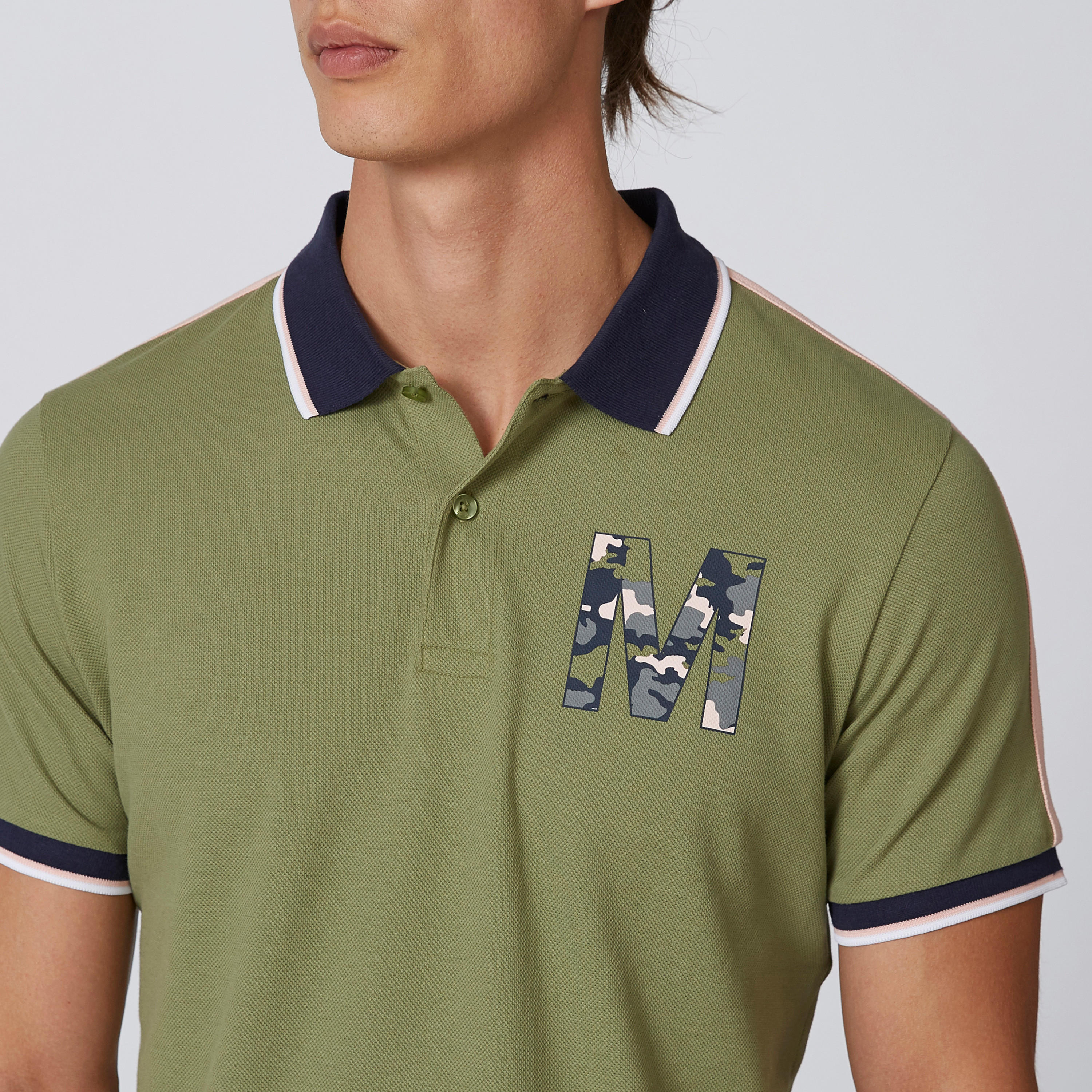 تيشيرت مستدام بولو سليم بأكمام قصيرة وطبعات -men-clothing-tshirtsandpolos-polos-image-3