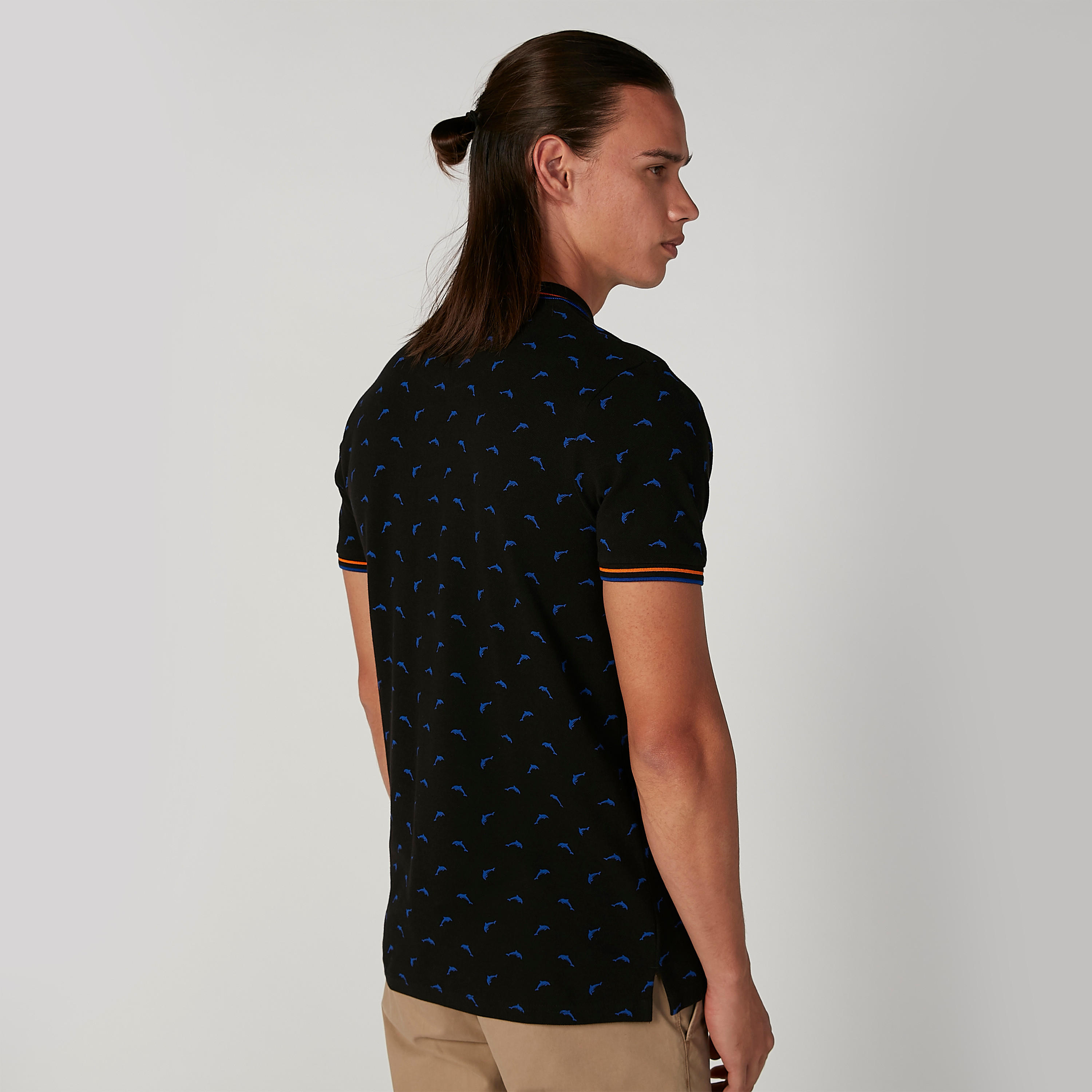 تيشيرت مستدام بولو سليم بطبعات -men-clothing-tshirtsandpolos-polos-image-1