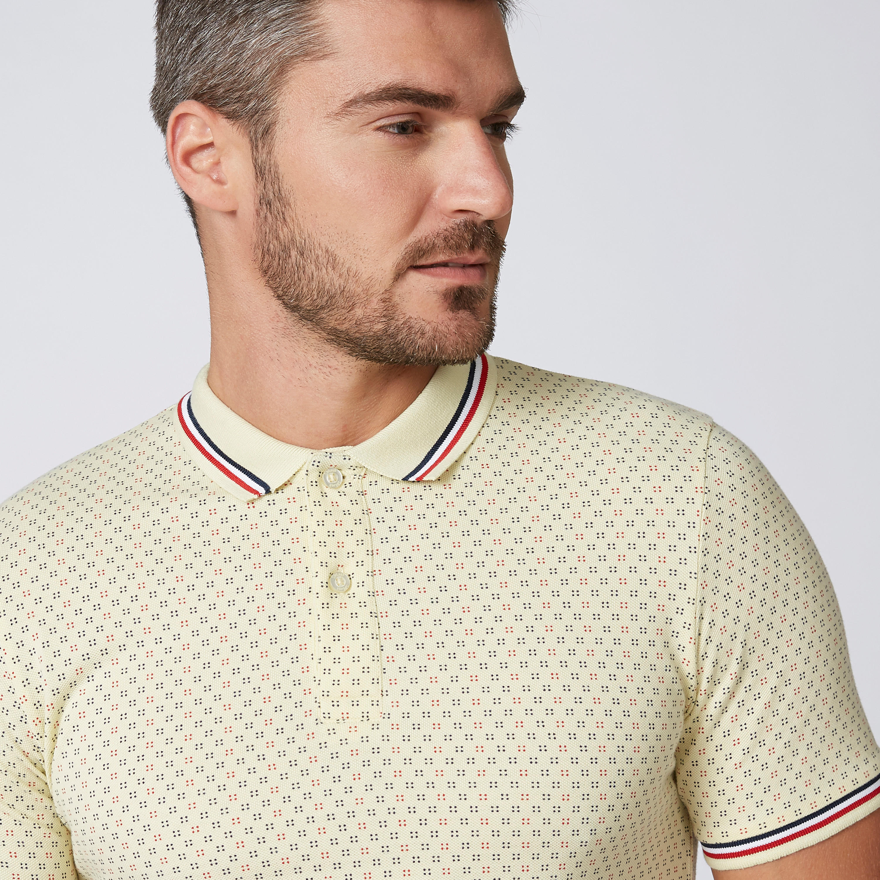 تيشيرت مستدامة بولو سليم بأكمام قصيرة وطبعات-men-clothing-tshirtsandpolos-polos-image-5