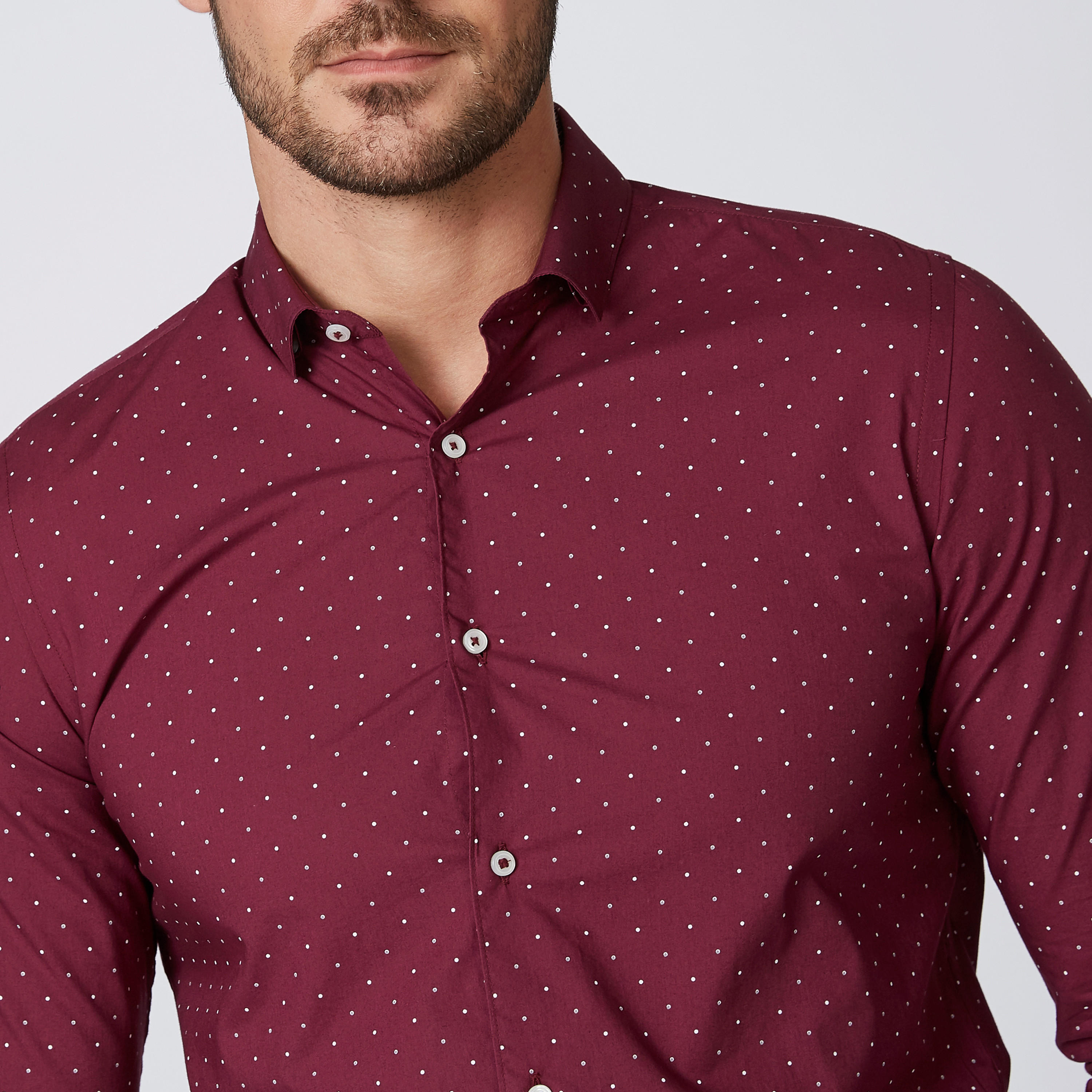 Sustainable Printed Shirt with Long Sleeves and Complete Placket-men-clothing-shirts-image-4