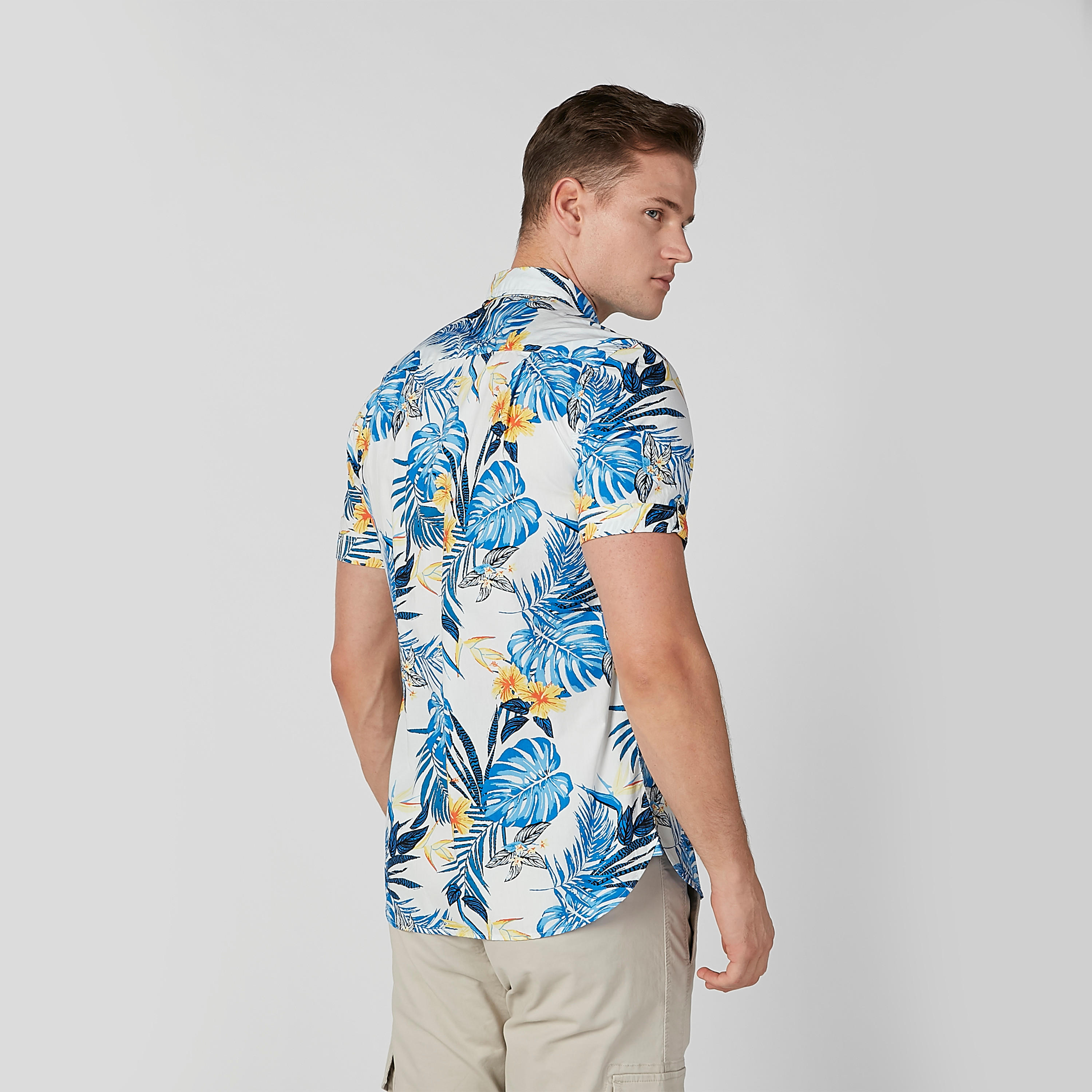 قميص مستدام سليم بأكمام قصيرة وطبعات-men-clothing-shirts-image-4