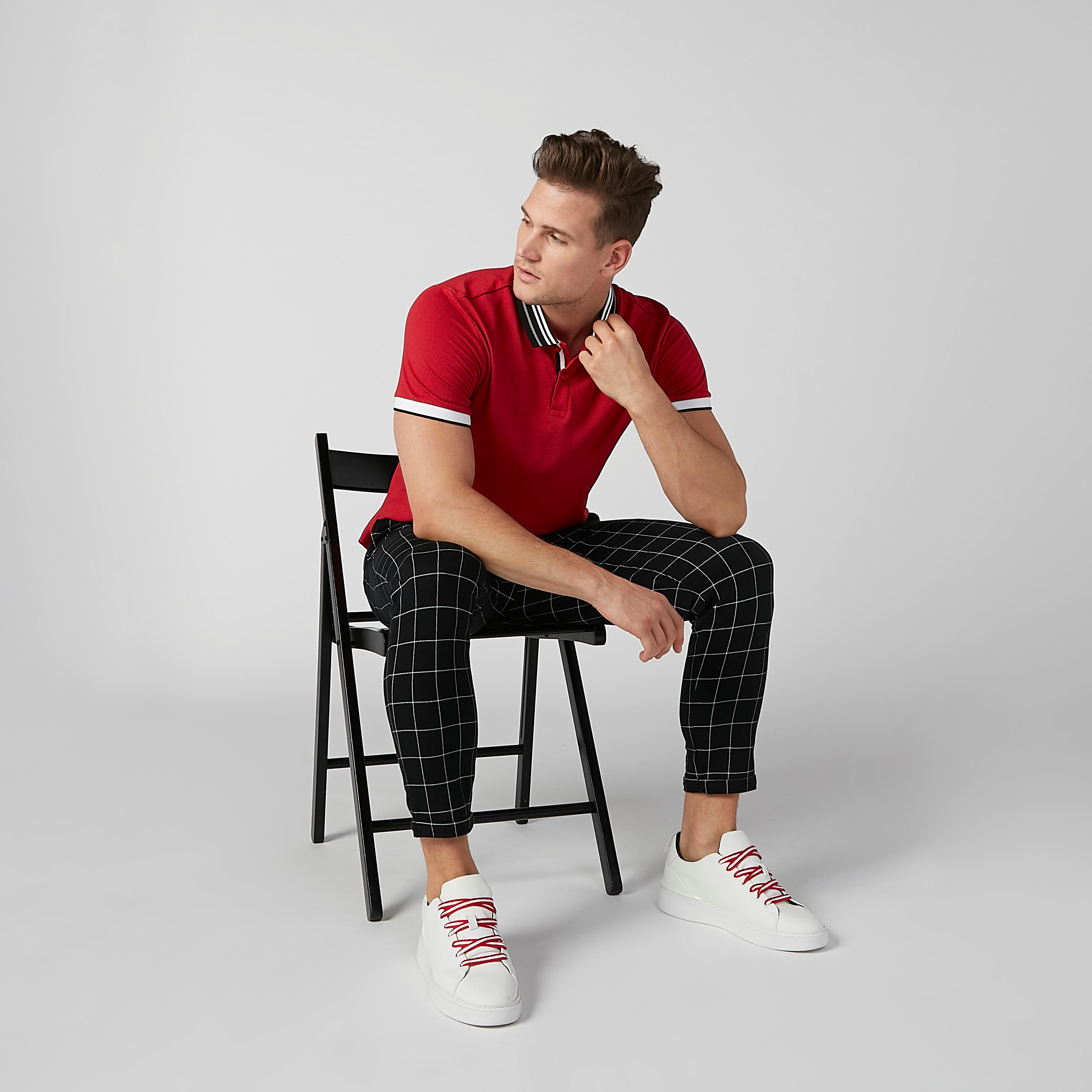 تيشيرت مستدام بولو سليم بارز الملمس  -men-clothing-tshirtsandpolos-polos-image-11
