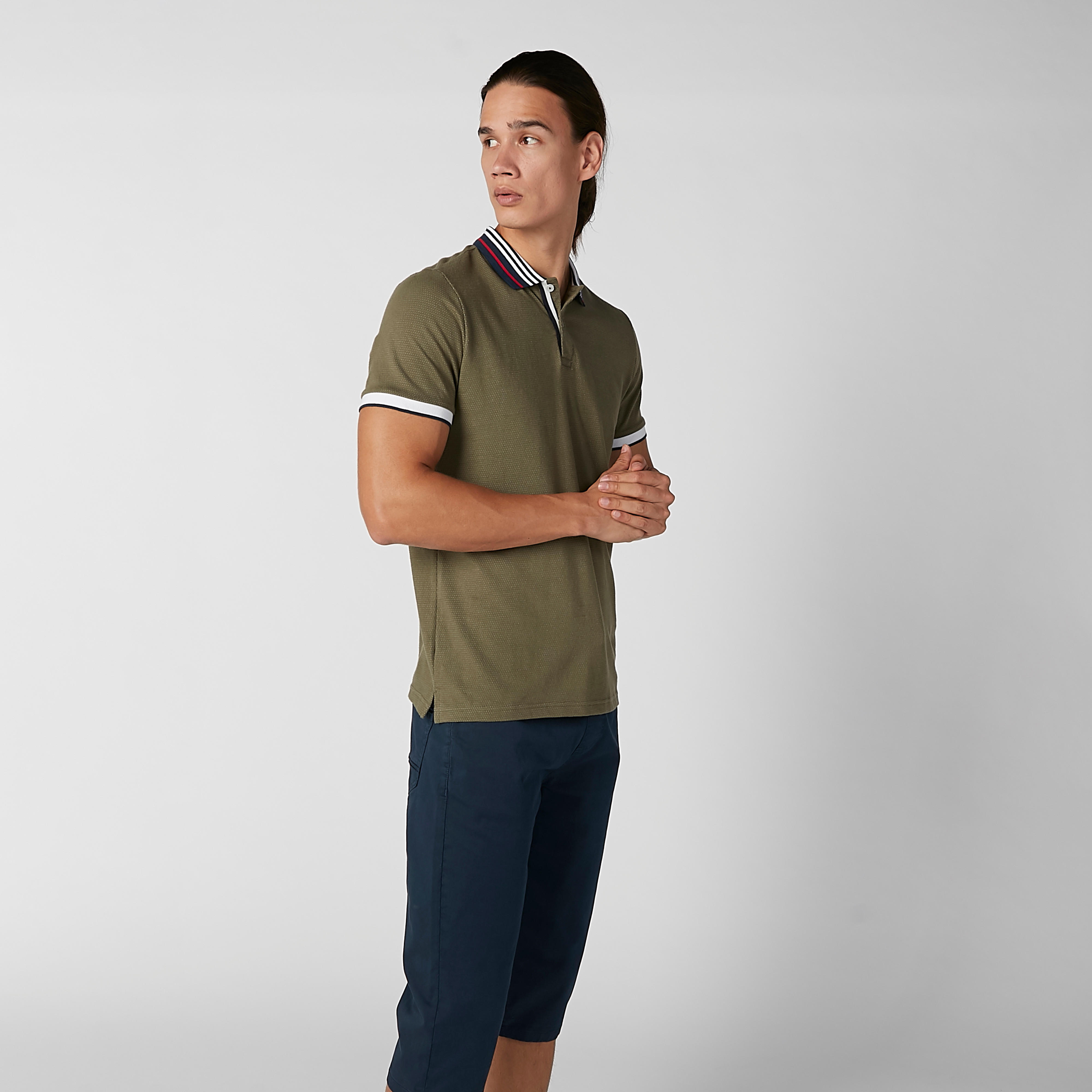 تيشيرت مستدام بولو سليم بارز الملمس  -men-clothing-tshirtsandpolos-polos-image-6