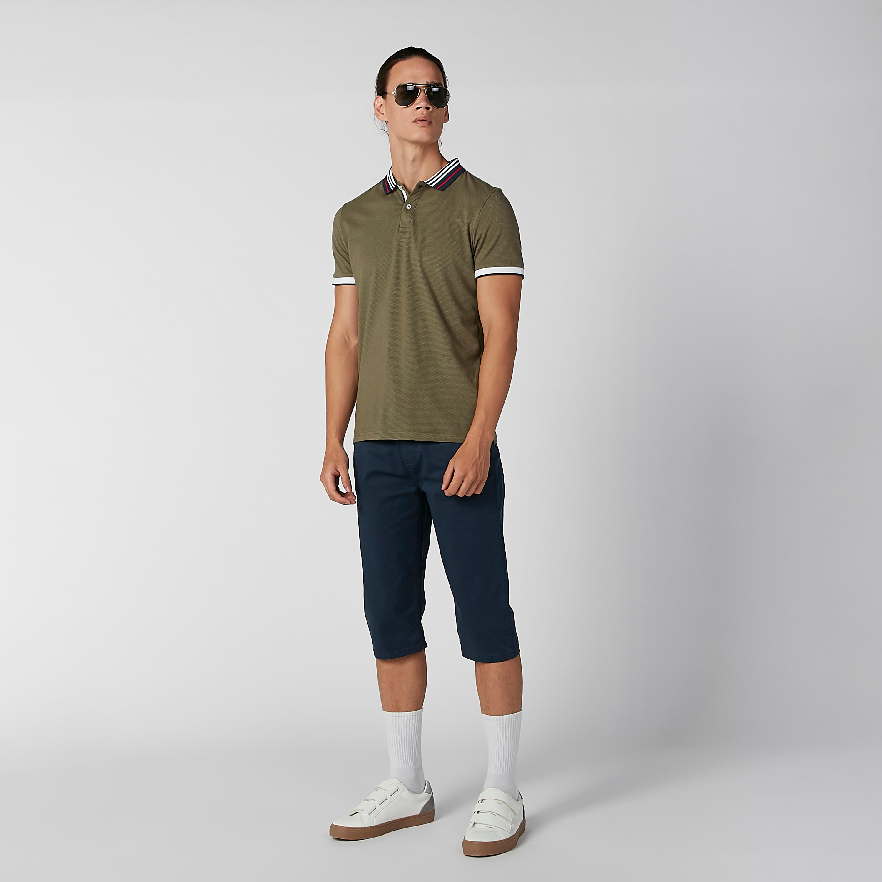 تيشيرت مستدام بولو سليم بارز الملمس  -men-clothing-tshirtsandpolos-polos-image-8