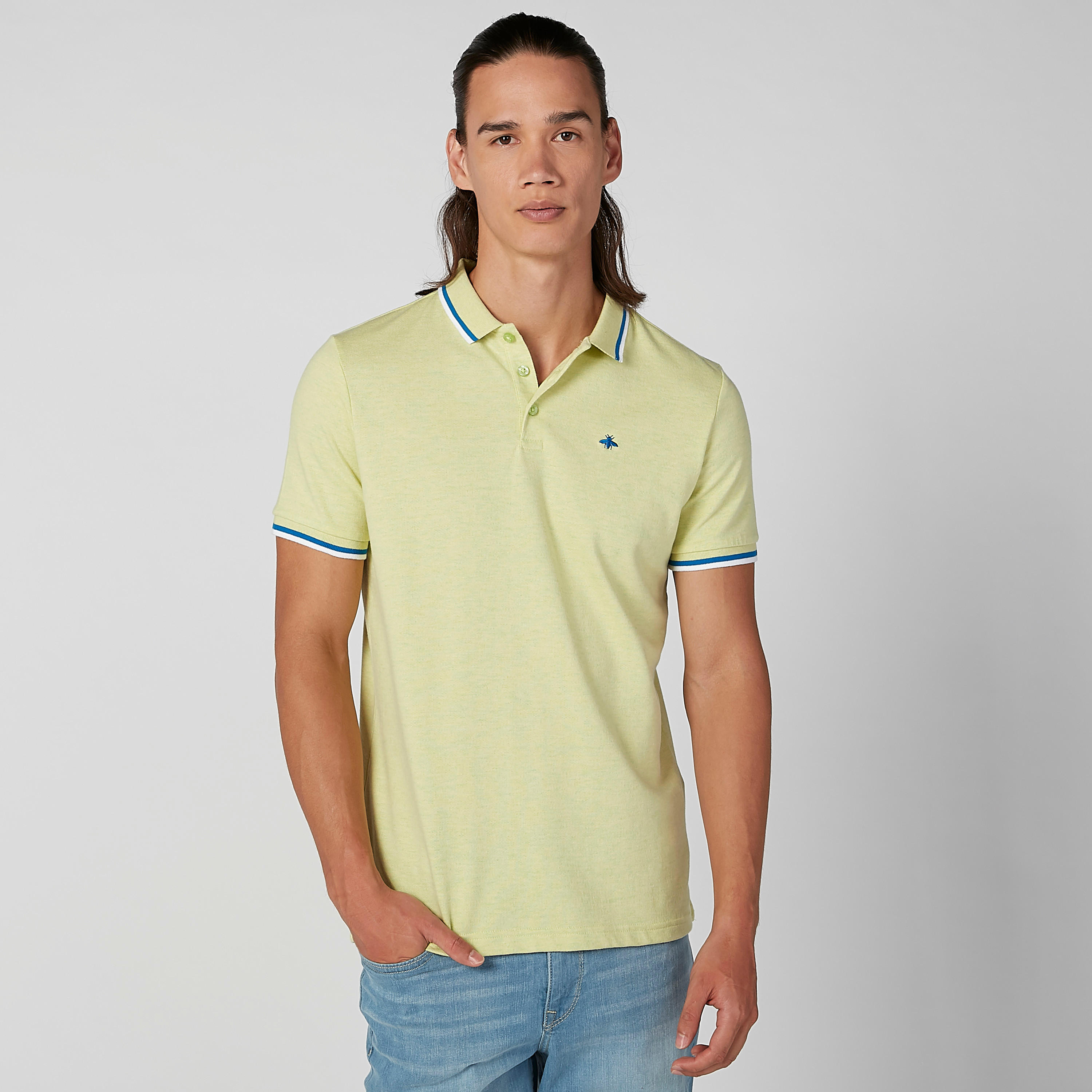 تيشيرت مستدام بقصّة سليم وياقة بولو -men-clothing-tshirtsandpolos-polos-image-4