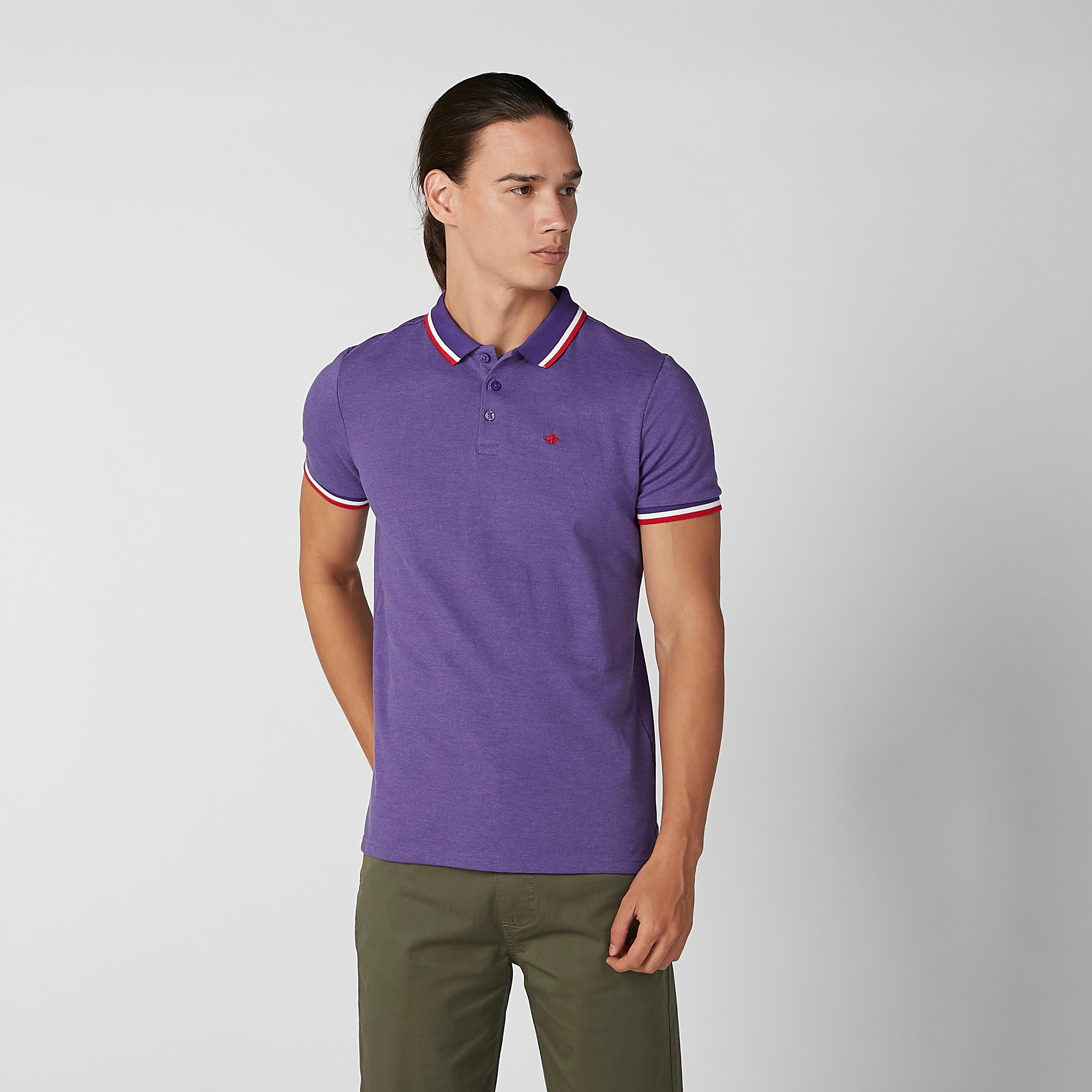 تيشيرت مستدام بقصّة سليم وياقة بولو -men-clothing-tshirtsandpolos-polos-image-8