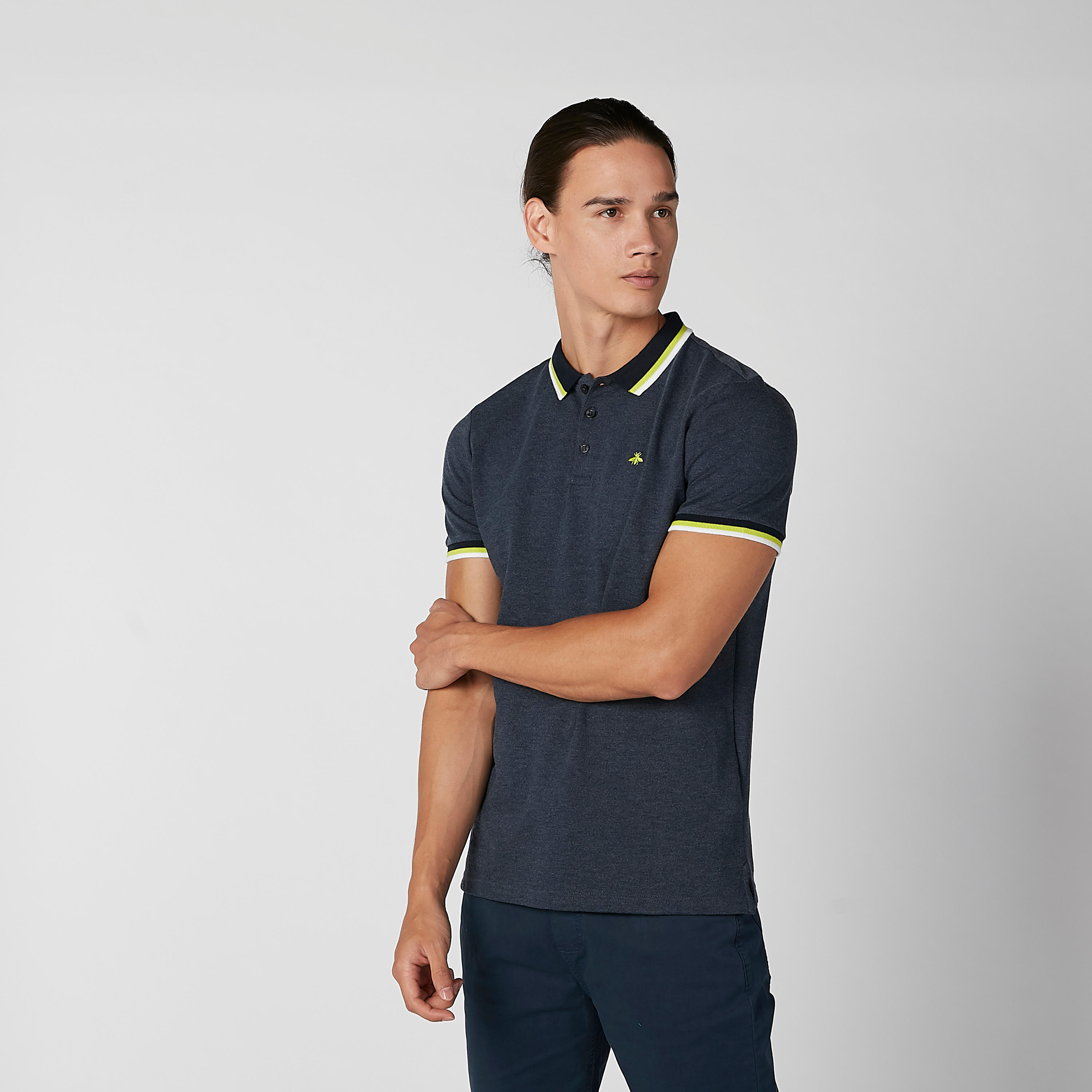 تيشيرت مستدام بقصّة سليم وياقة بولو -men-clothing-tshirtsandpolos-polos-image-12