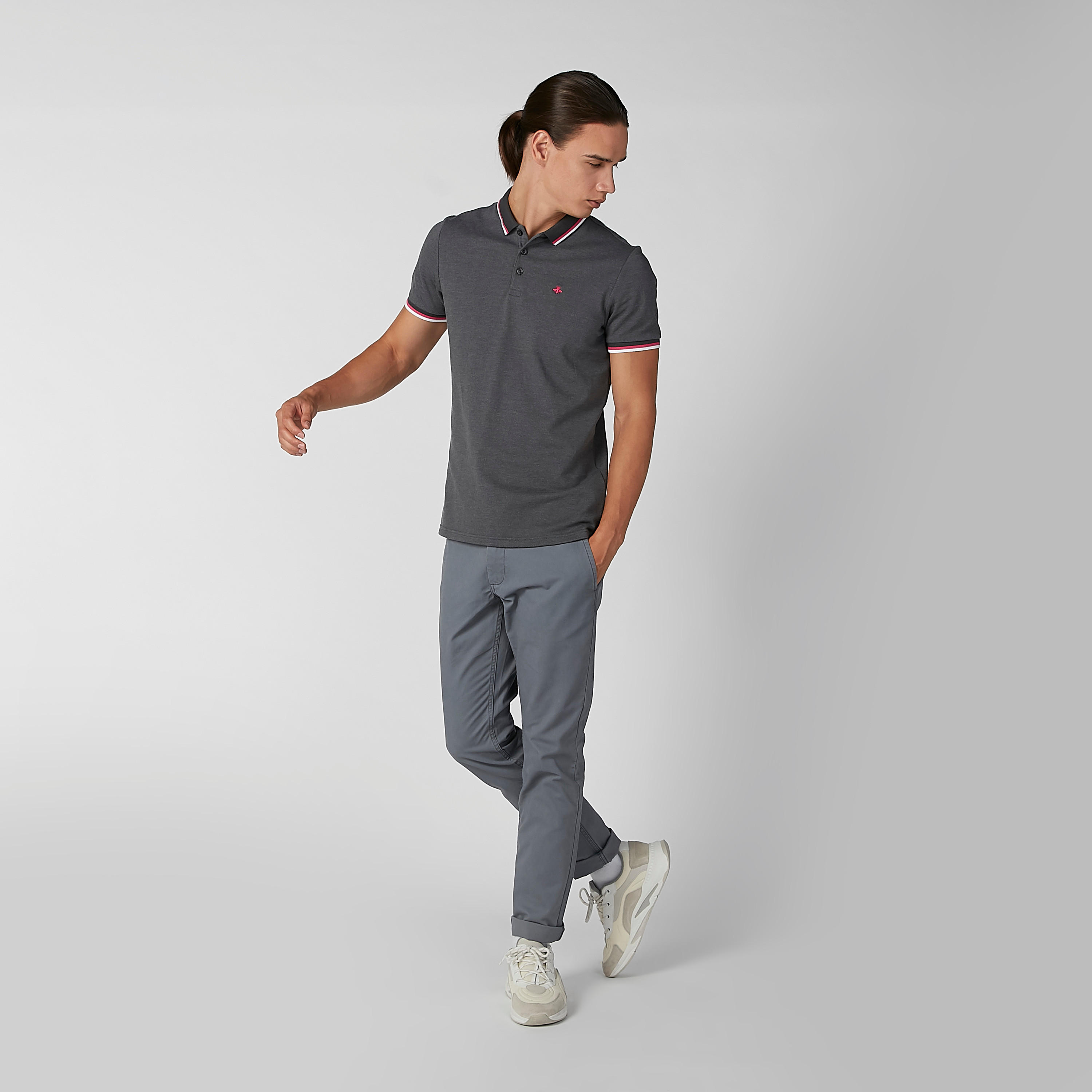 تيشيرت مستدام بقصّة سليم وياقة بولو -men-clothing-tshirtsandpolos-polos-image-17