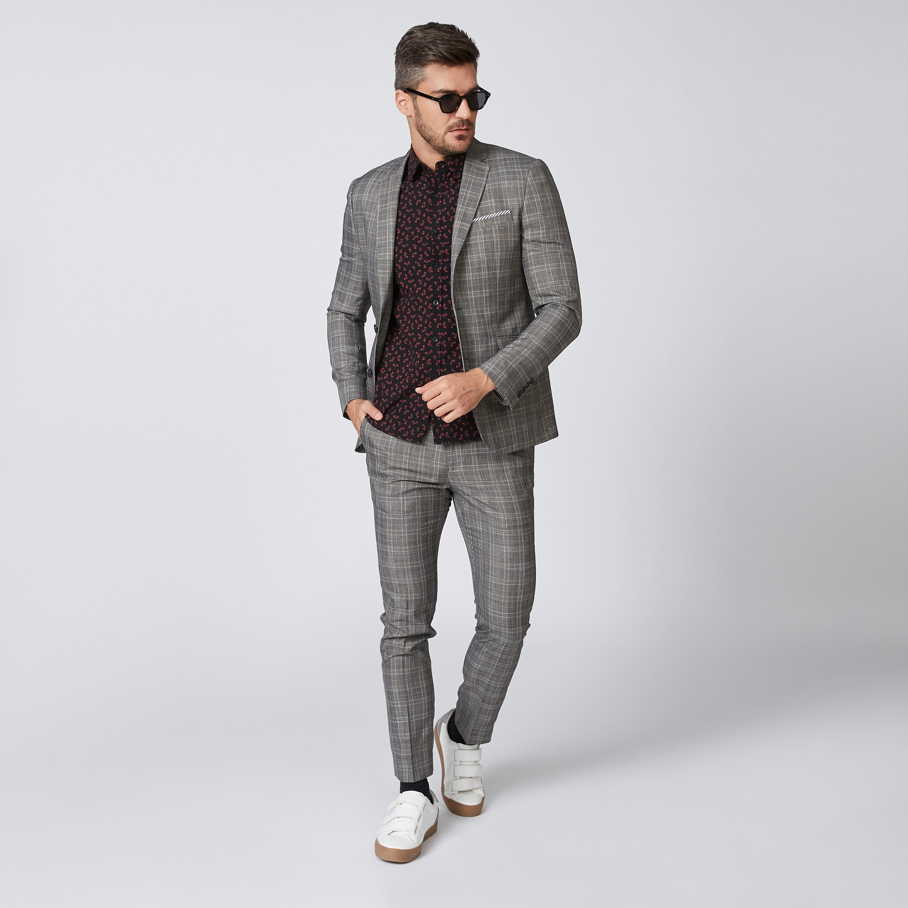 قميص مستدام سليم بأكمام قصيرة وطبعات-men-clothing-shirts-image-1