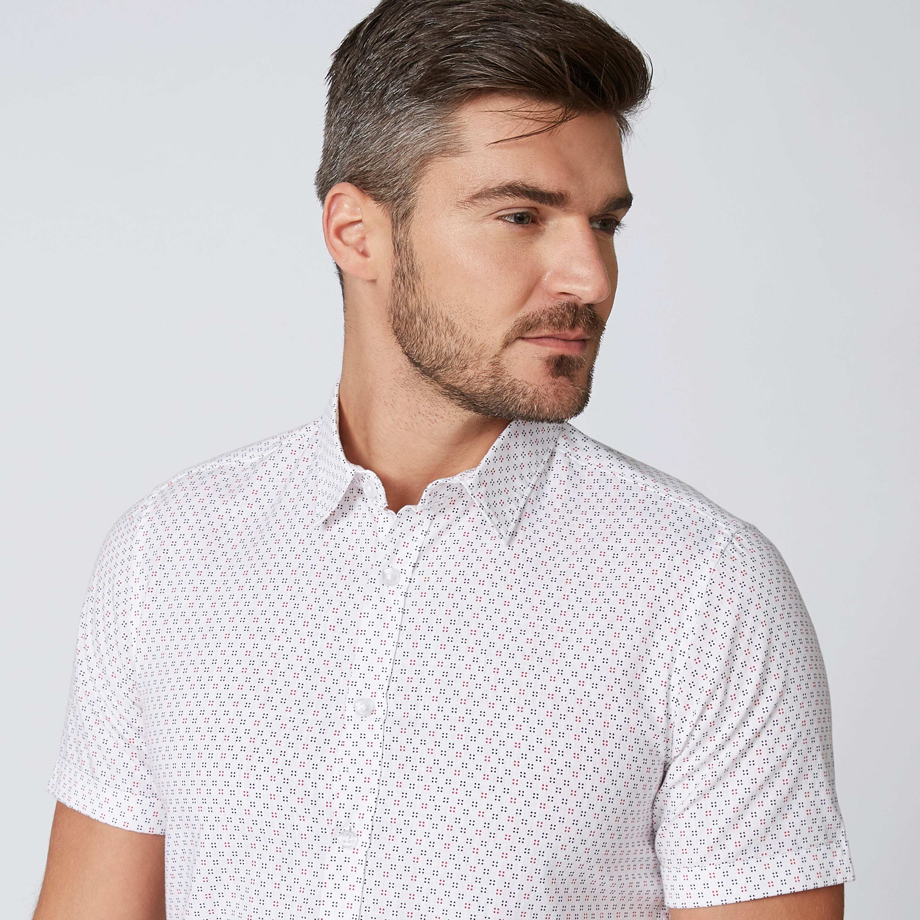 قميص مستدام سليم بأكمام قصيرة وطبعات-men-clothing-shirts-image-4