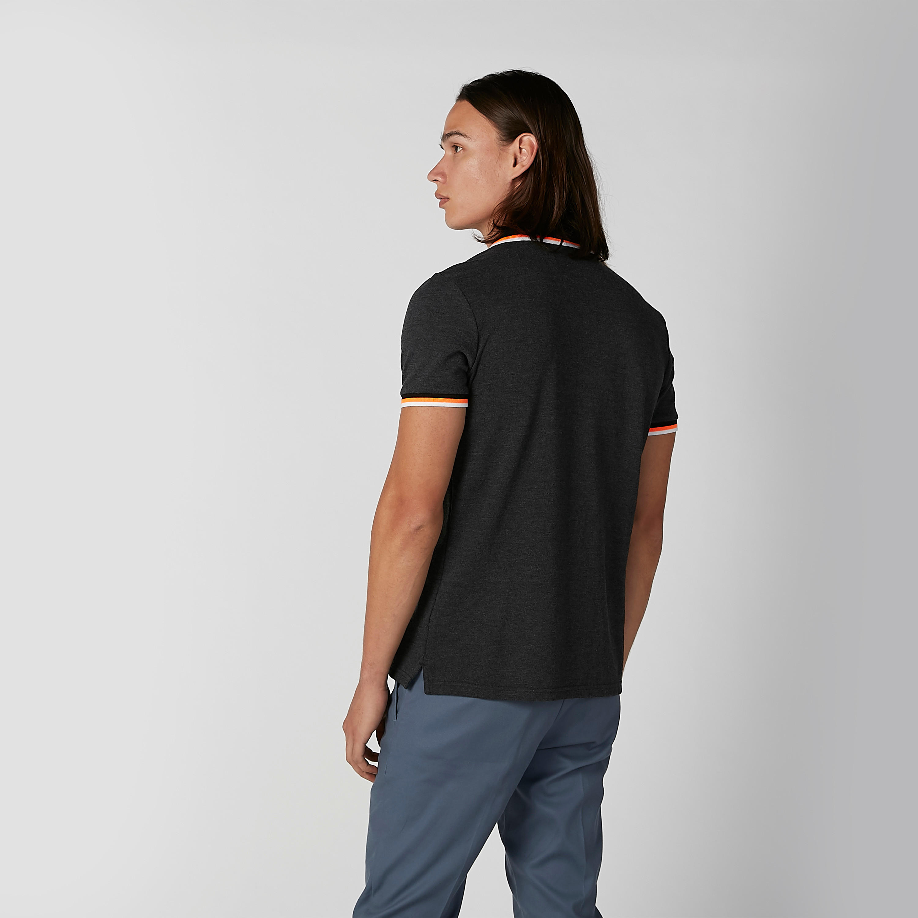 تيشيرت مستدام بقصّة سليم وياقة بولو -men-clothing-tshirtsandpolos-polos-image-3
