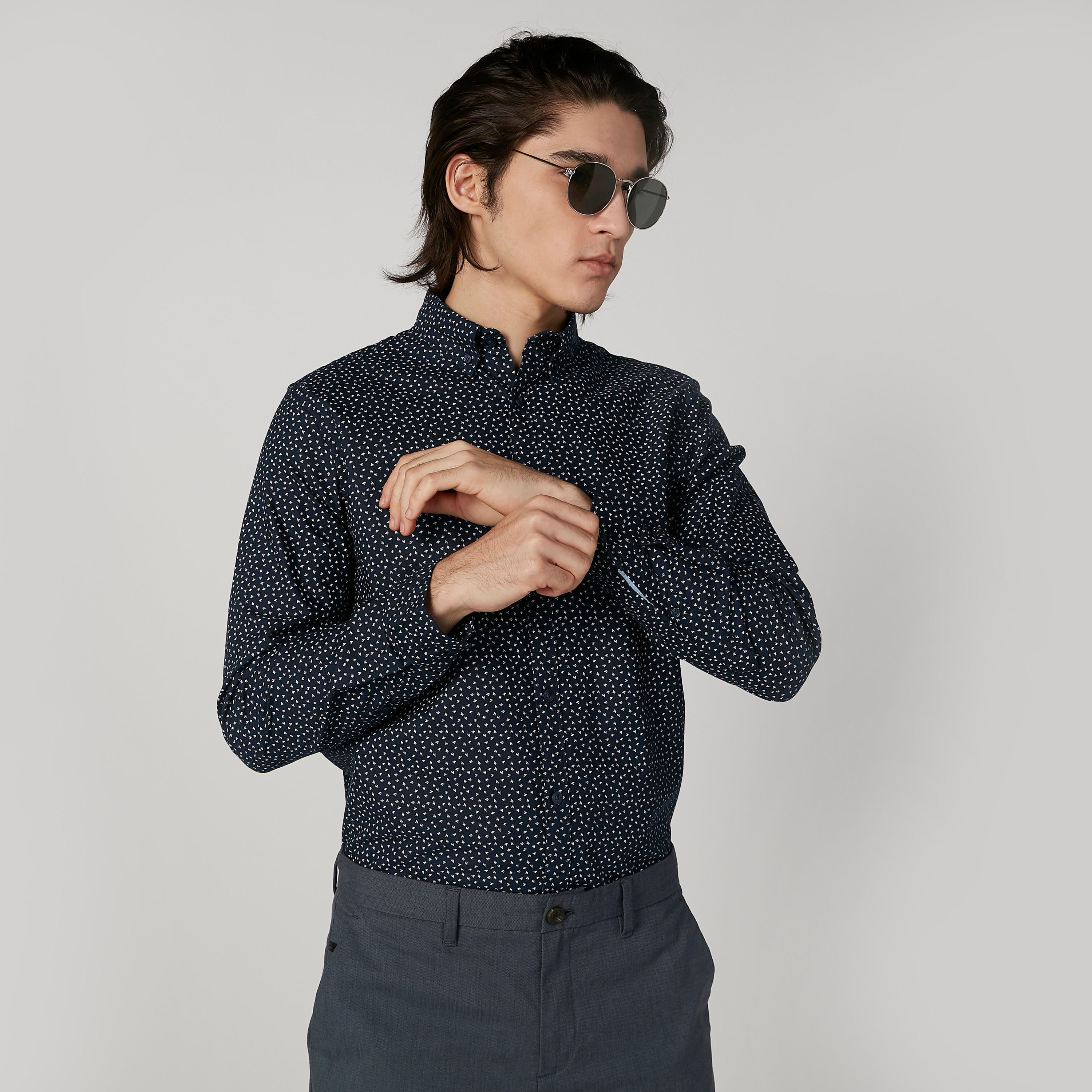 قميص بياقة عاديّة وأكمام طويلة وطبعات-men-clothing-shirts-image-3
