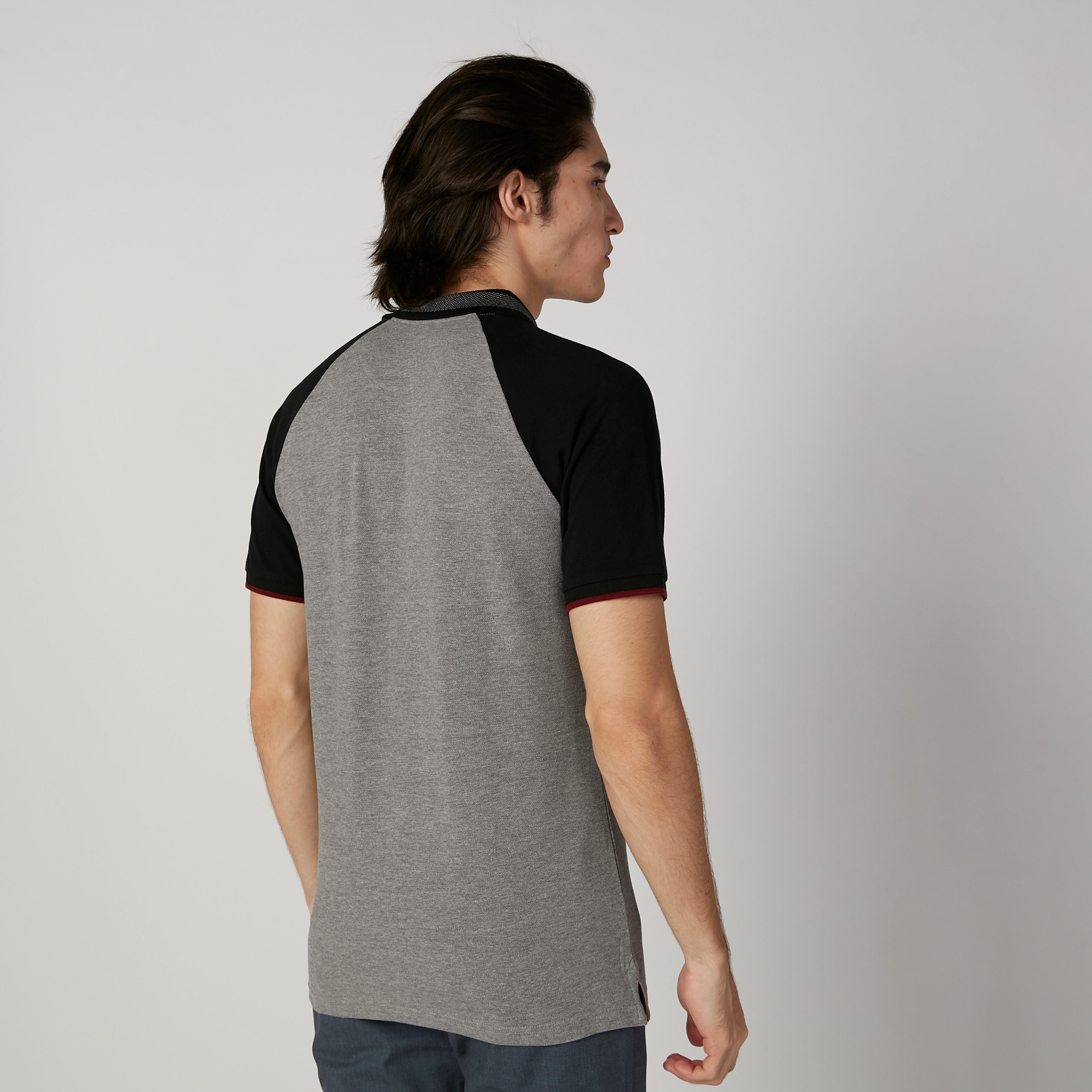 تيشيرت بولو مستدام سليم مقلم بأكمام قصيرة -men-clothing-tshirtsandpolos-polos-image-2