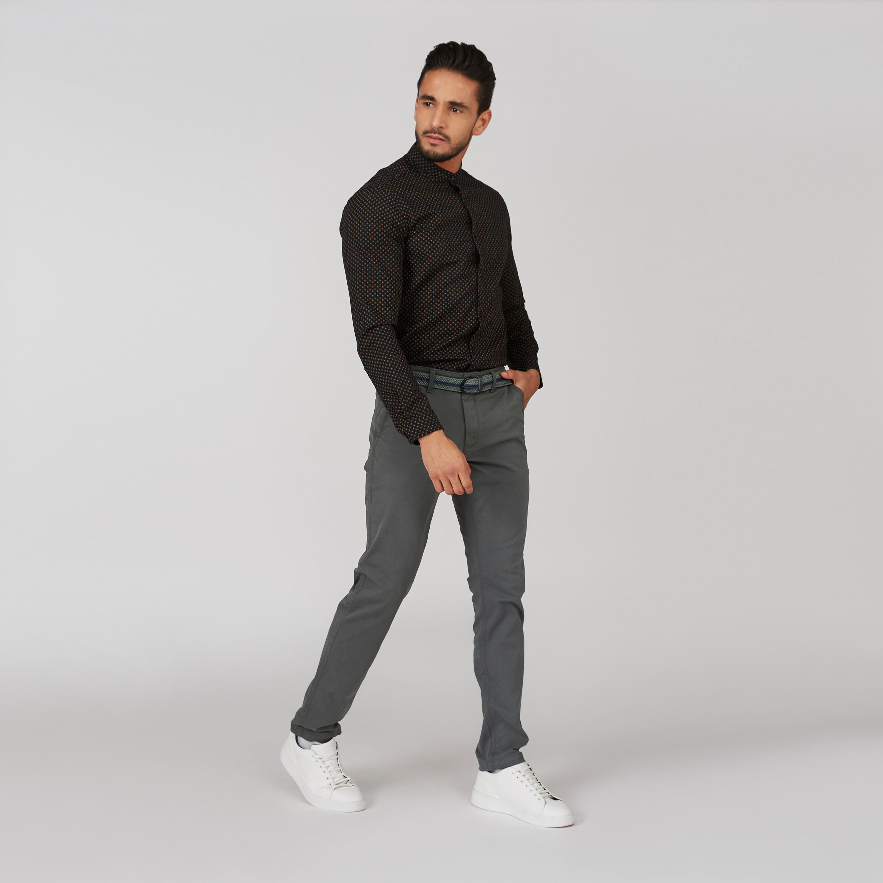 قميص مستدام سليم بأكمام طويلة وطبعات -men-clothing-shirts-image-5