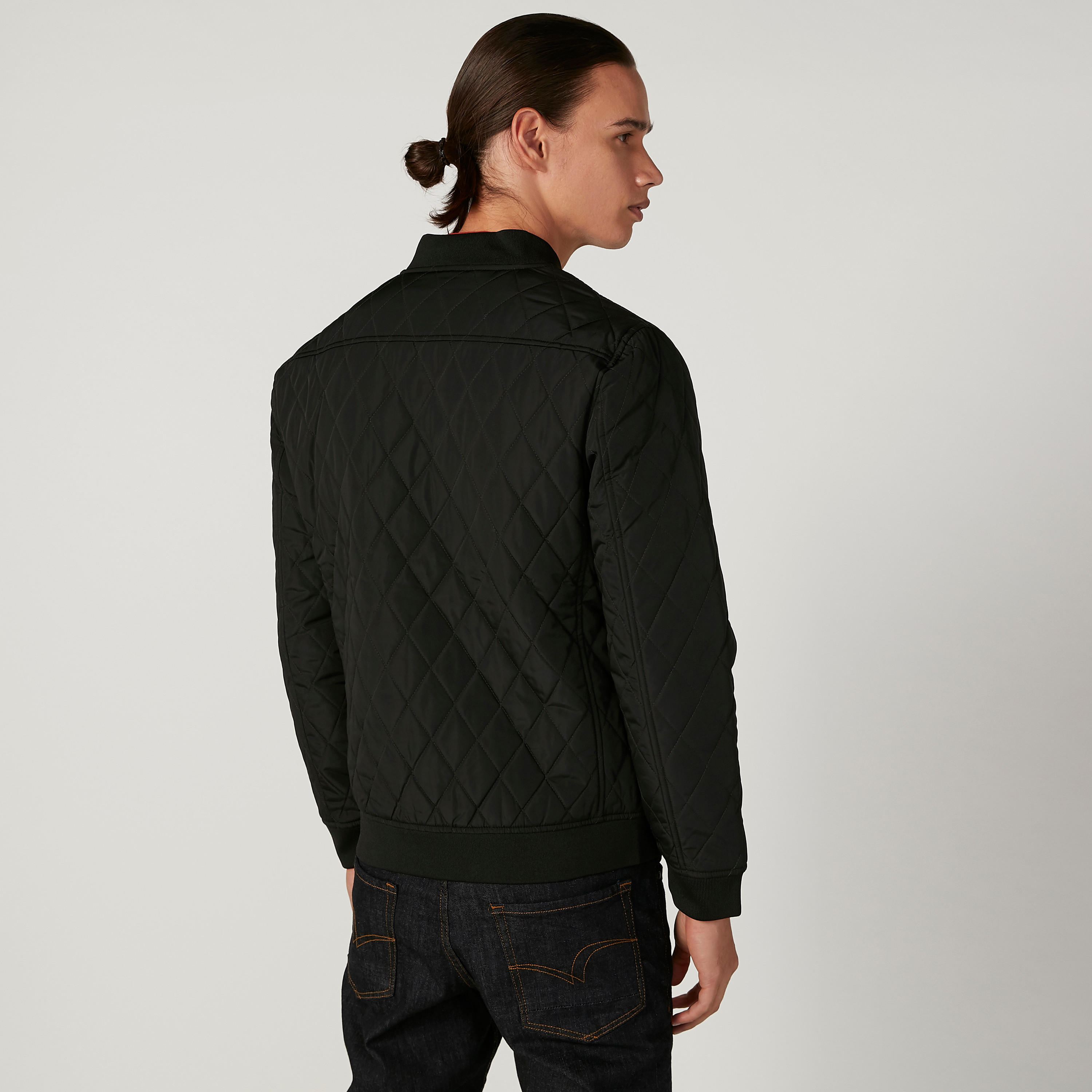 جاكيت بومبر بارز الملمس بأكمام طويلة وتفاصيل جيوب-men-clothing-jacketsandblazers-jackets-image-4