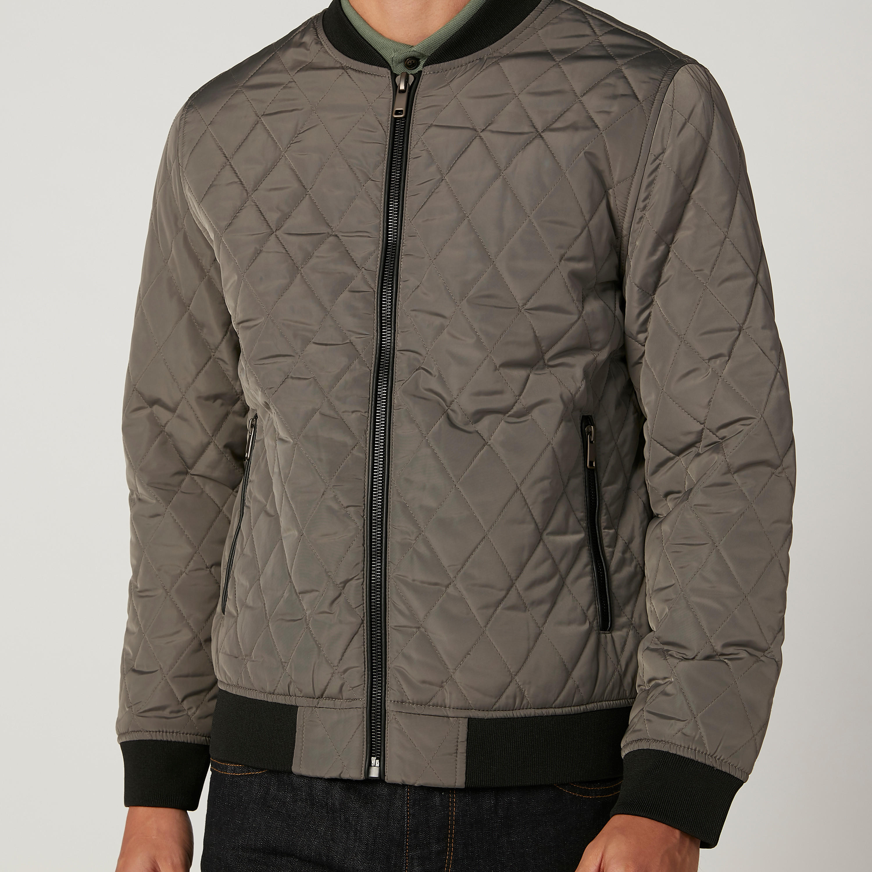 جاكيت بومبر بارز الملمس بأكمام طويلة وسحّاب إغلاق-men-clothing-jacketsandblazers-jackets-image-3
