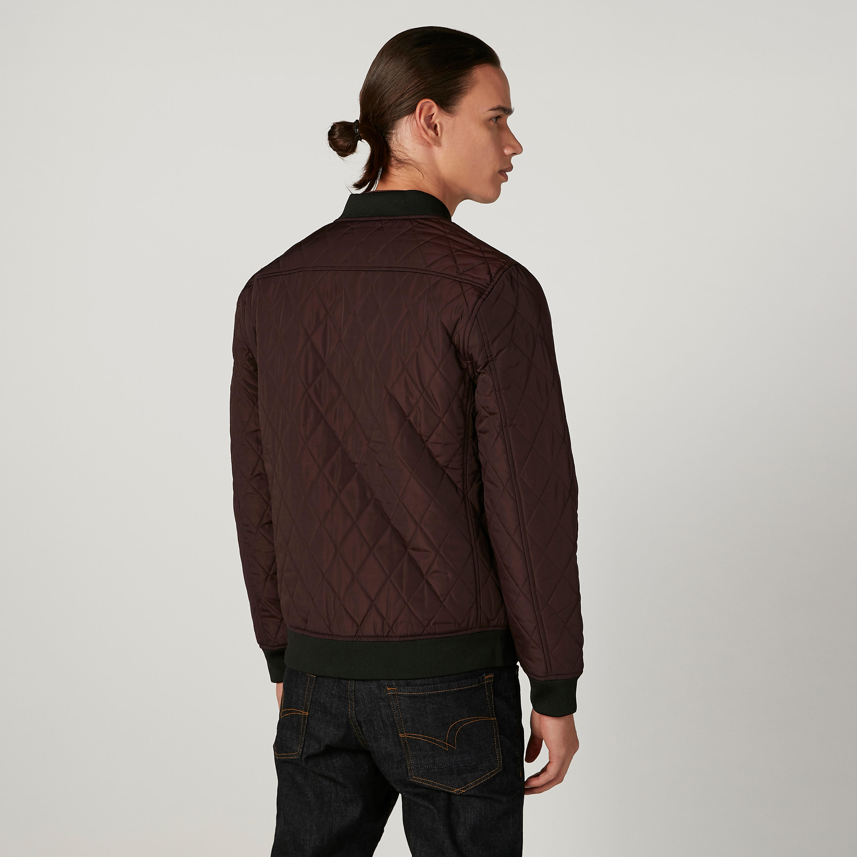Textured Bomber Jacket with Long Sleeves and Zip Detail-men-clothing-jacketsandblazers-jackets-image-5