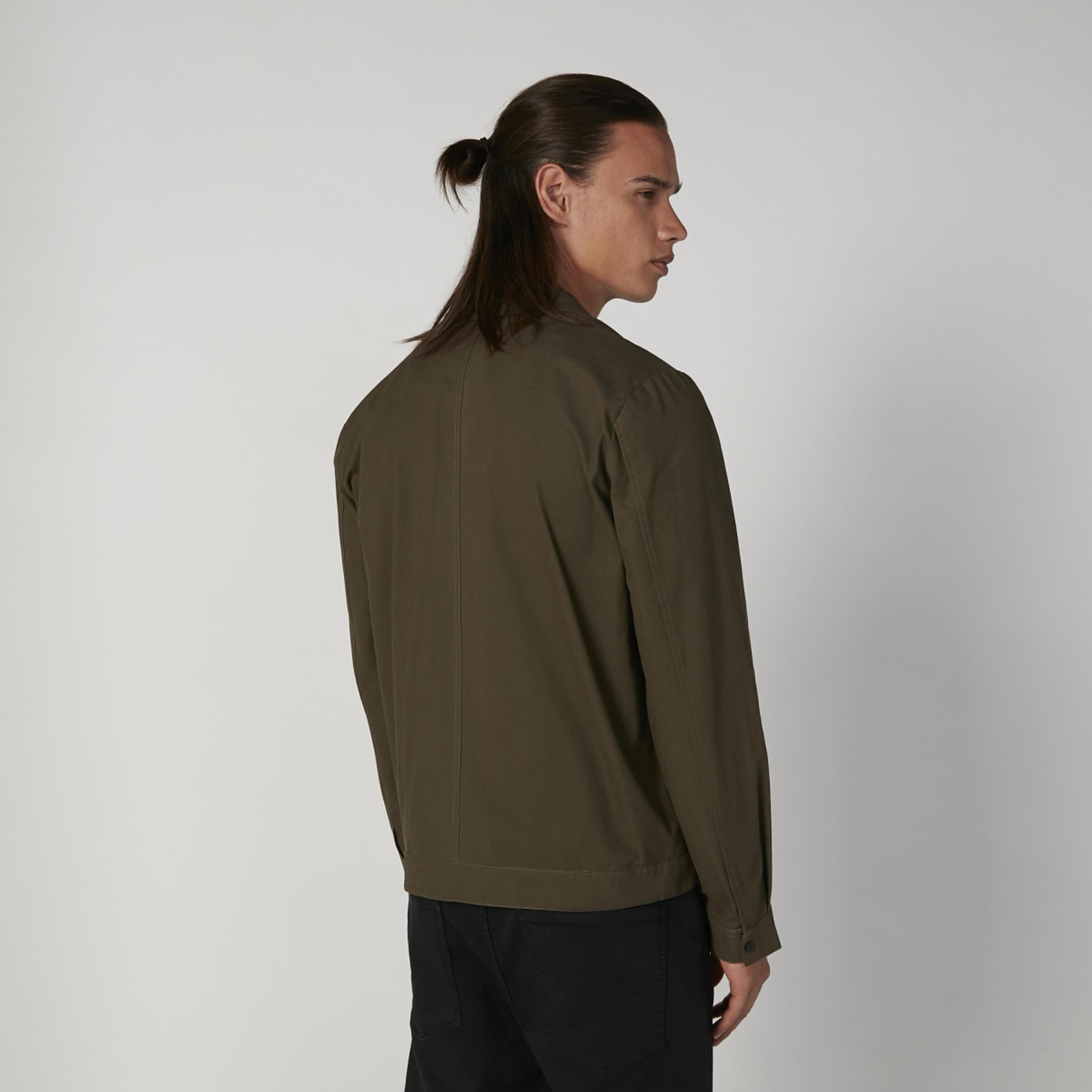 جاكيت دينم مستدام سادة بأكمام طويلة وجيوب بطيّة -men-clothing-jacketsandblazers-jackets-image-3