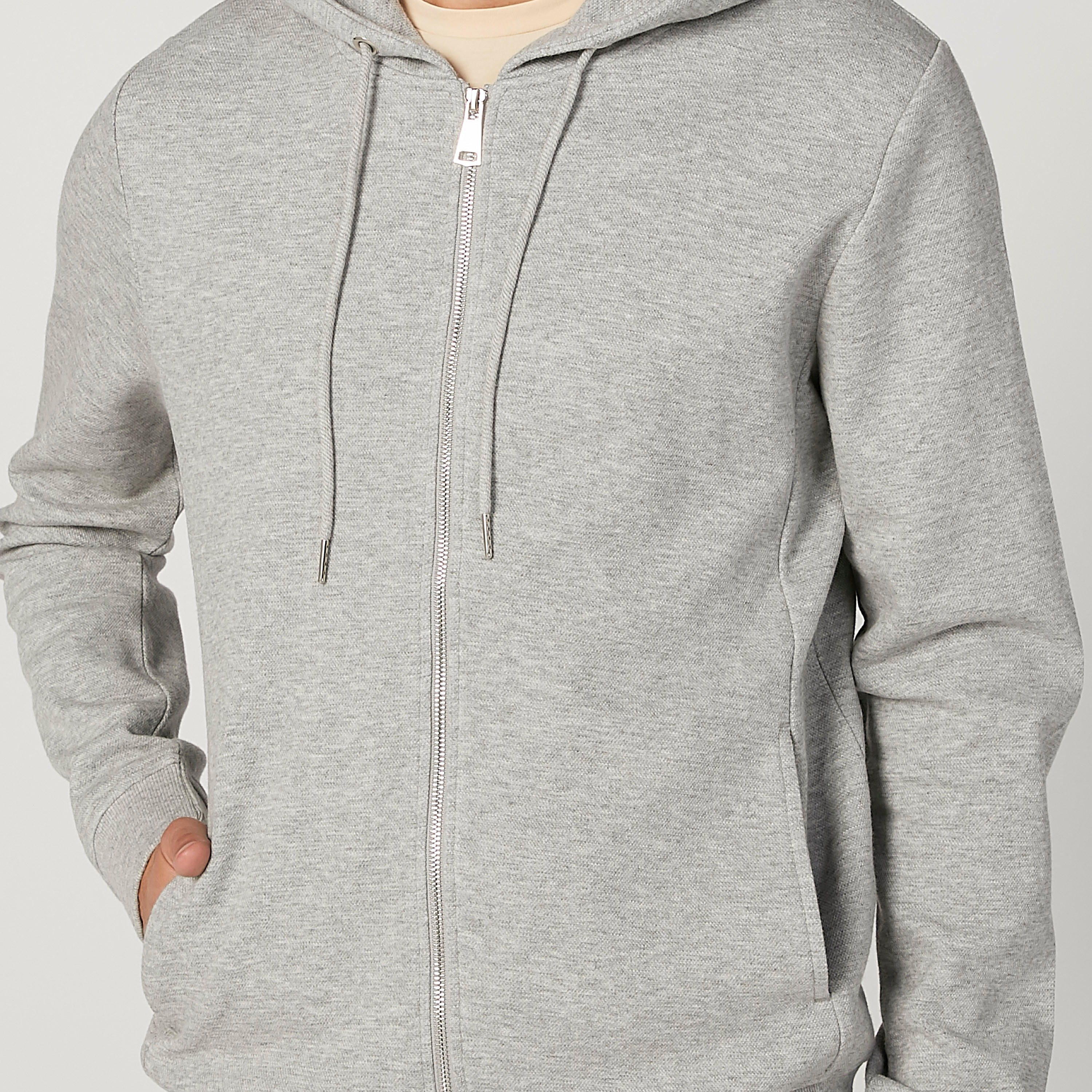 هودي سليم سادة بأكمام طويلة وجيوب-men-winterwear-hoodiesandsweatshirts-image-3