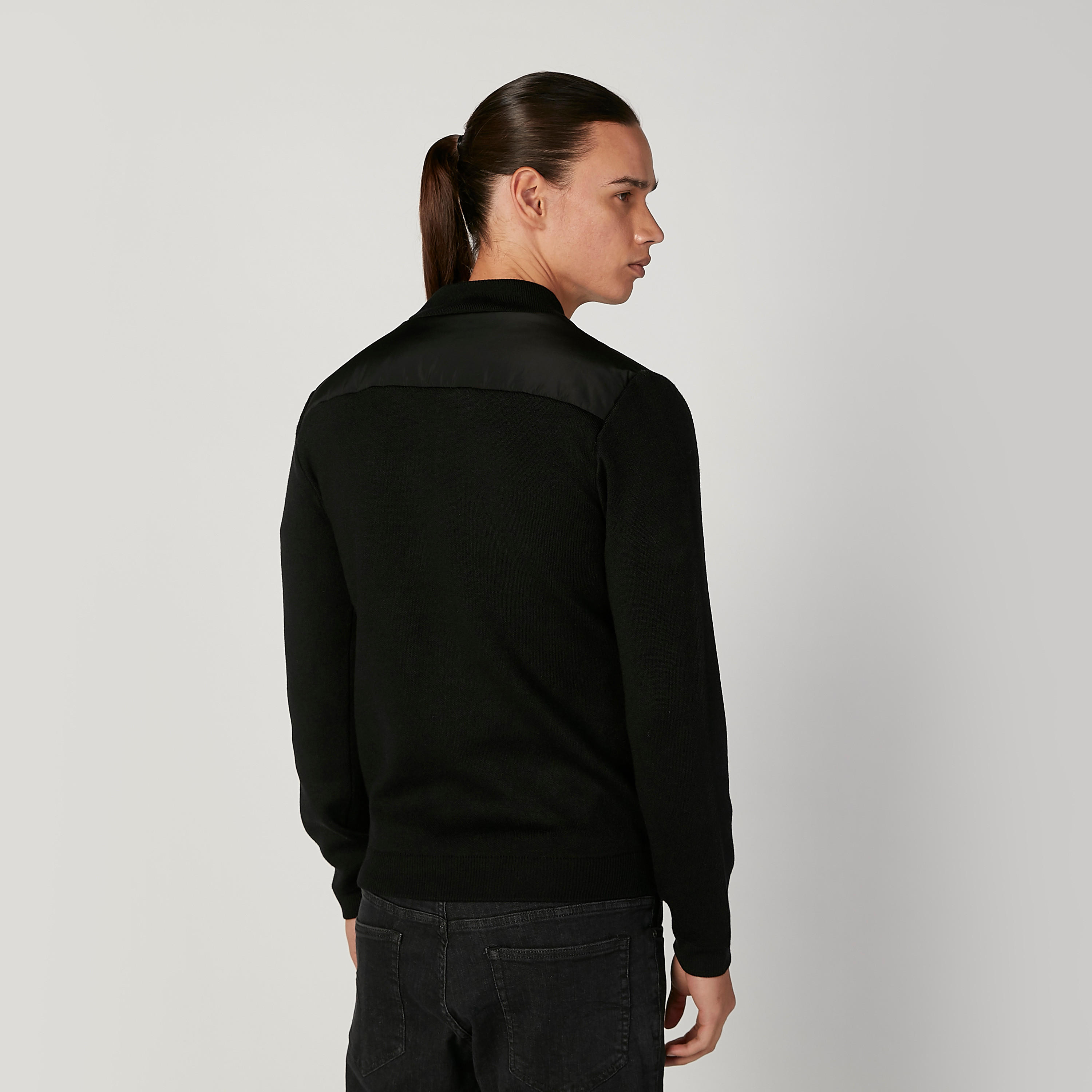 Plain Bomber Jacket with Long Sleeves and Pocket Detail-men-clothing-jacketsandblazers-jackets-image-4