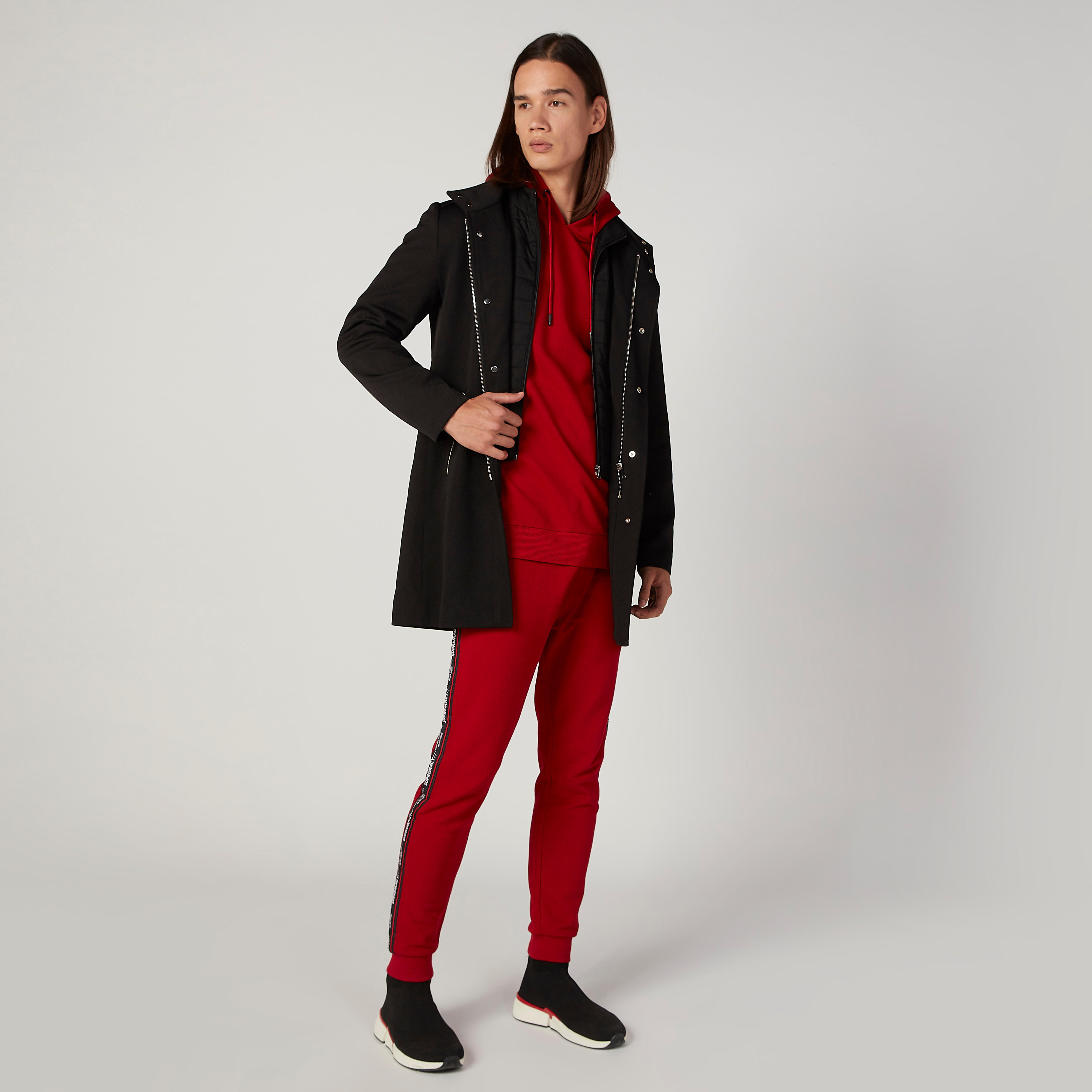 جاكيت مستدام طويل سادة بأكمام طويلة وجيوب -men-clothing-jacketsandblazers-jackets-image-3