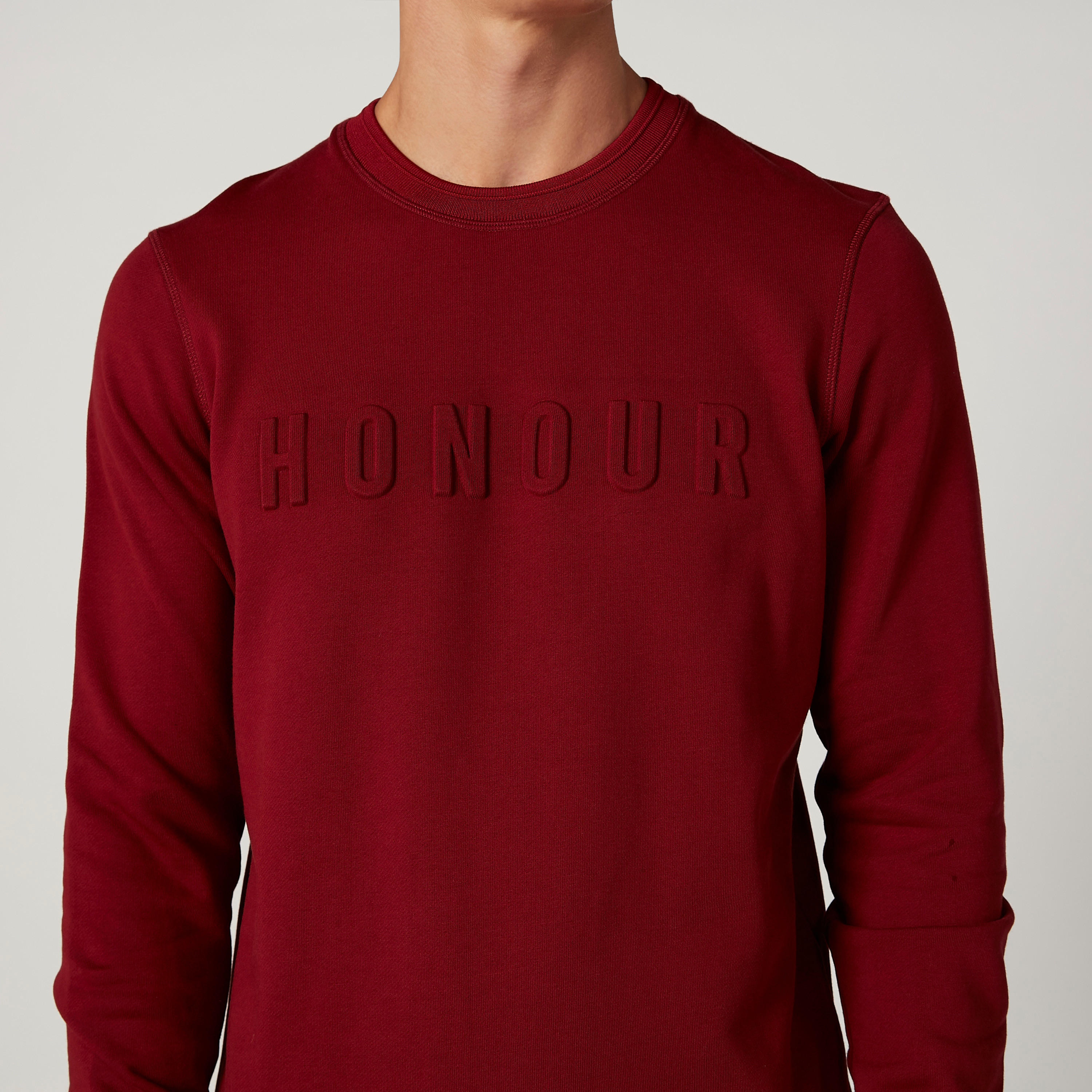 Sustainable Slim Fit Textured Sweatshirt with Long Sleeves-men-winterwear-hoodiesandsweatshirts-image-3