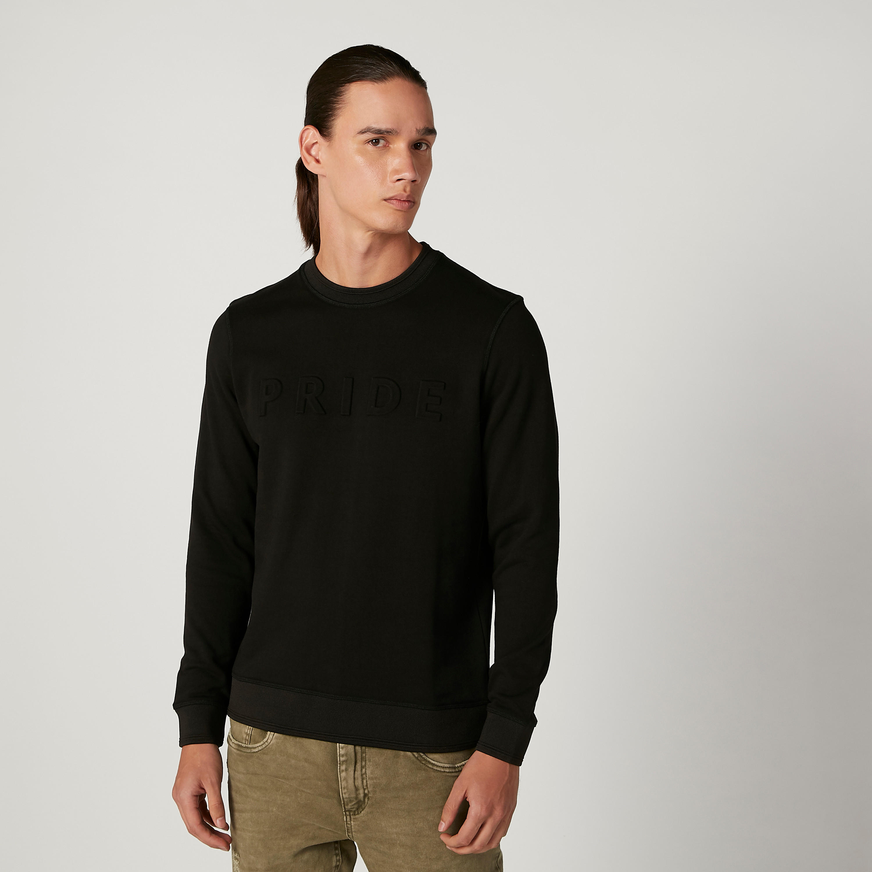 سويت شيرت مستدام سليم بارز الملمس بأكمام طويلة -men-winterwear-hoodiesandsweatshirts-image-4