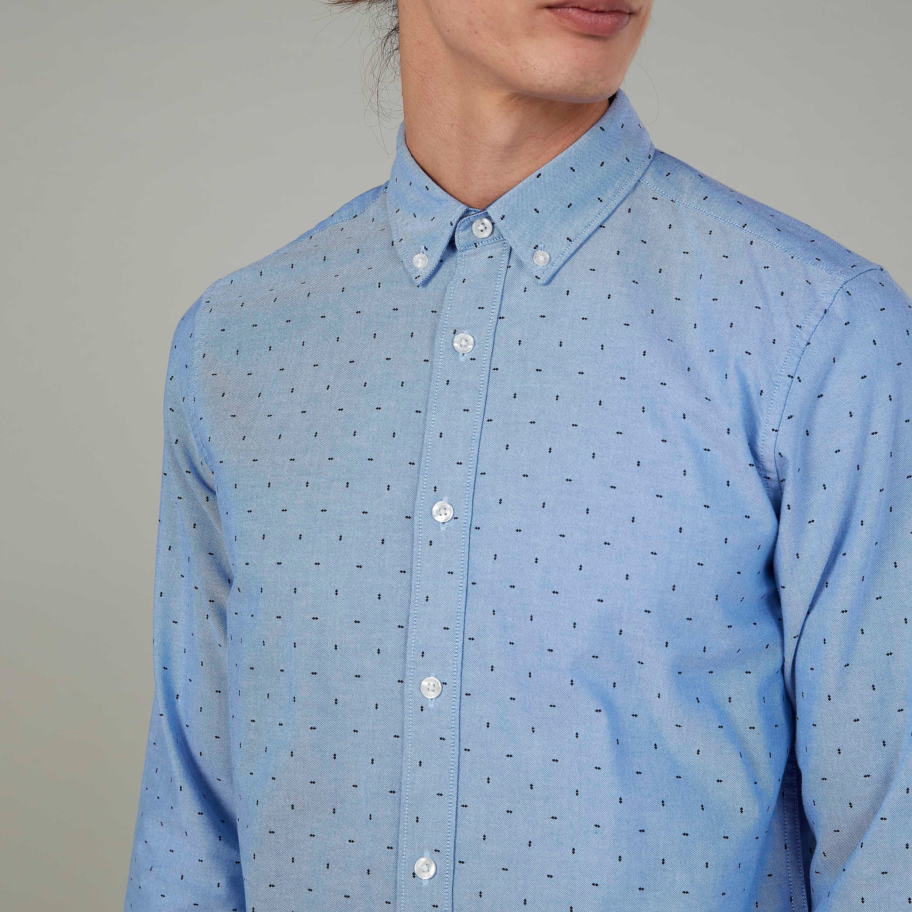 قميص منسوج بياقة بأزرار منخفضة وأكمام طويلة وطبعات-men-clothing-shirts-image-3