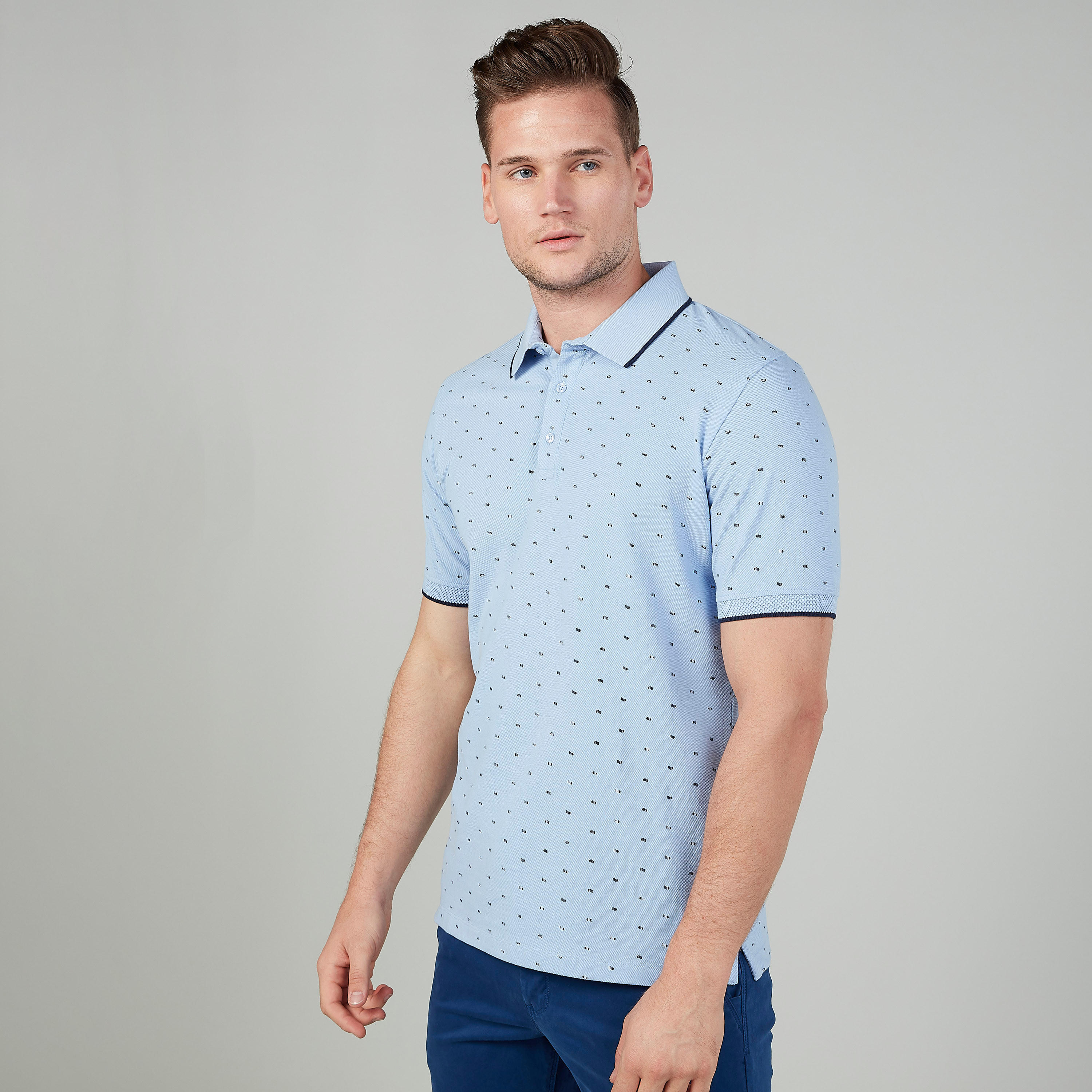 تيشرت بولو بأكمام قصيرة وطبعات-men-clothing-tshirtsandpolos-polos-image-1