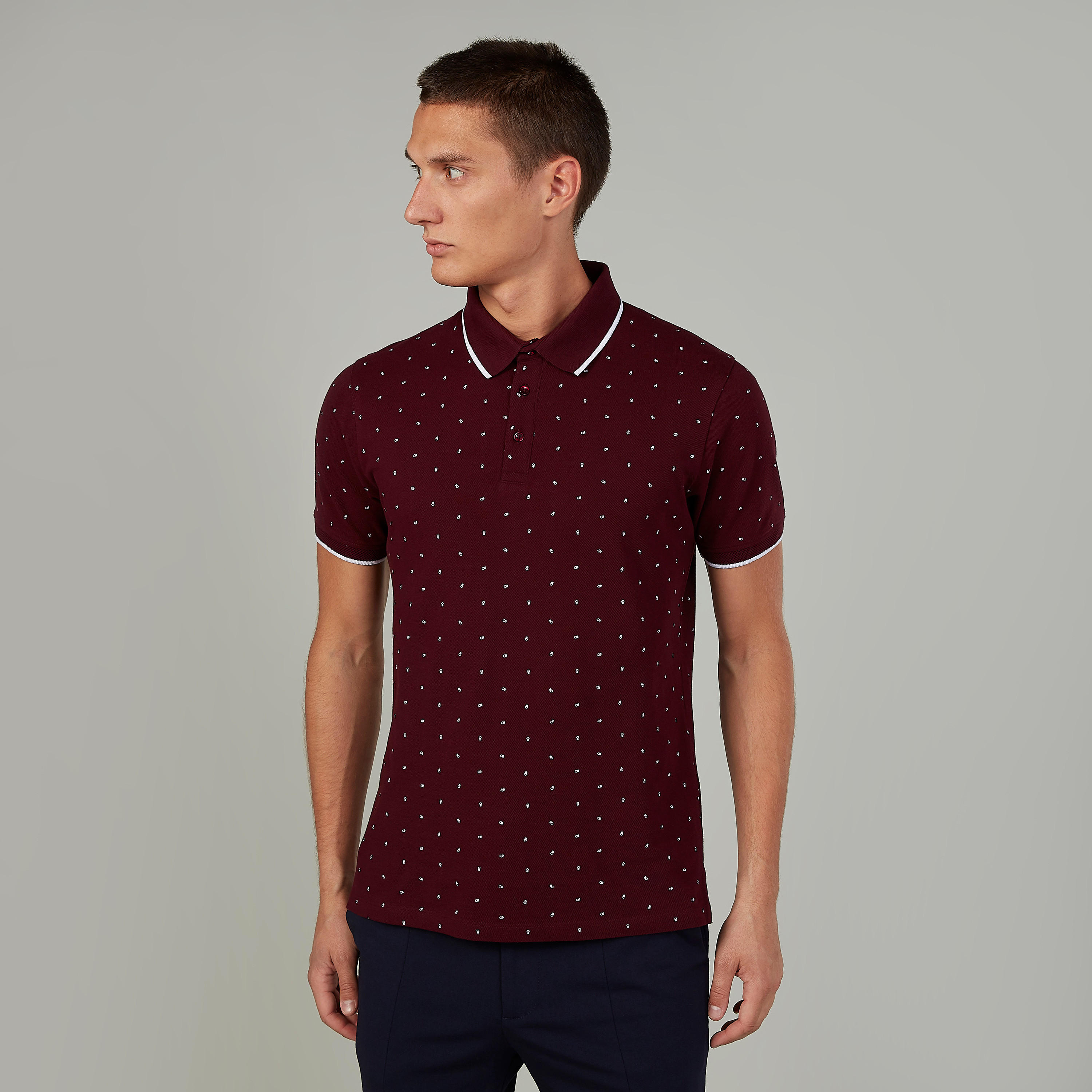 تيشيرت بياقة بولو وأكمام قصيرة وطبعات-men-clothing-tshirtsandpolos-polos-image-5