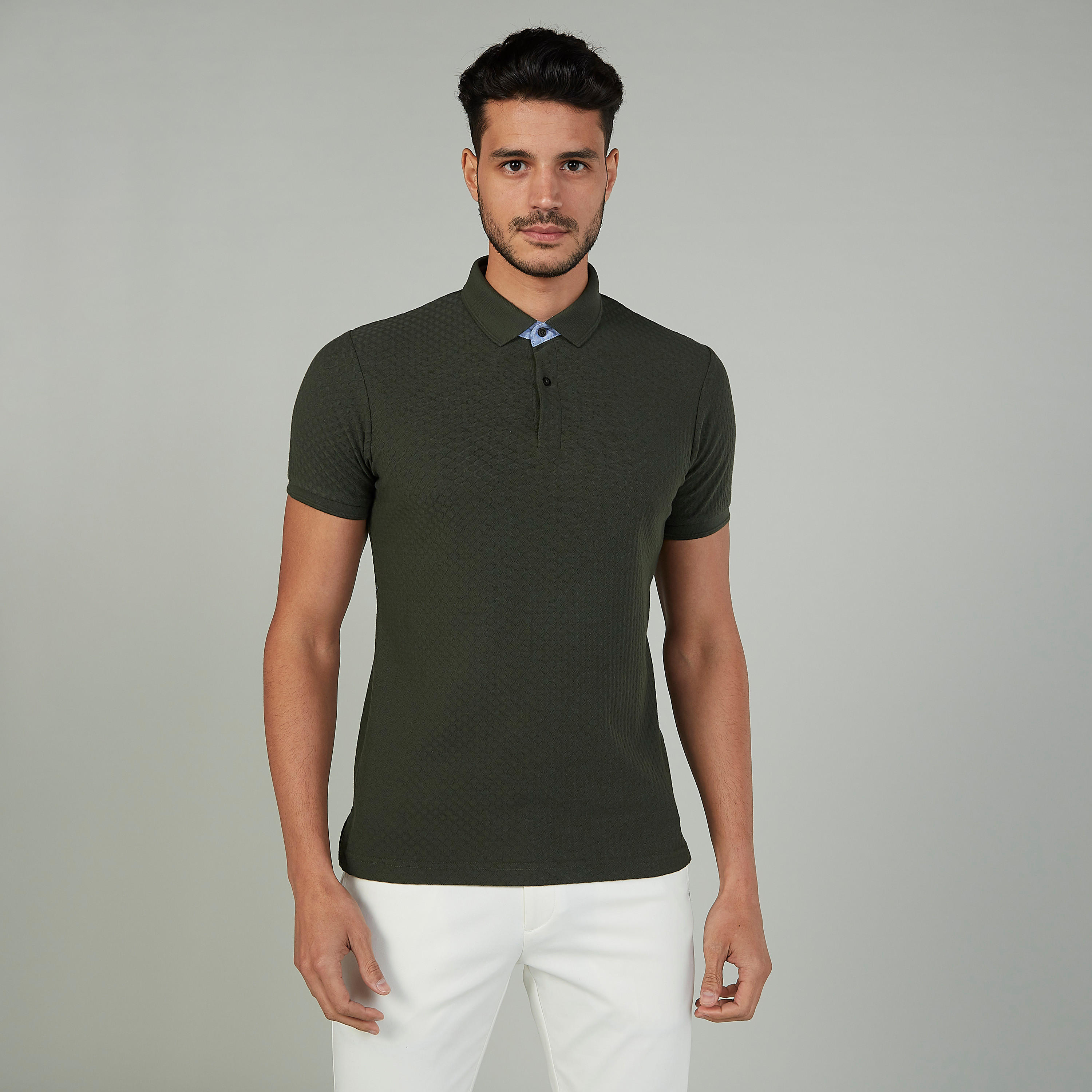 جاكيت مستدام بأكمام طويلة وقبعة وطبعات من لي كوبر-men-clothing-tshirtsandpolos-polos-image-1