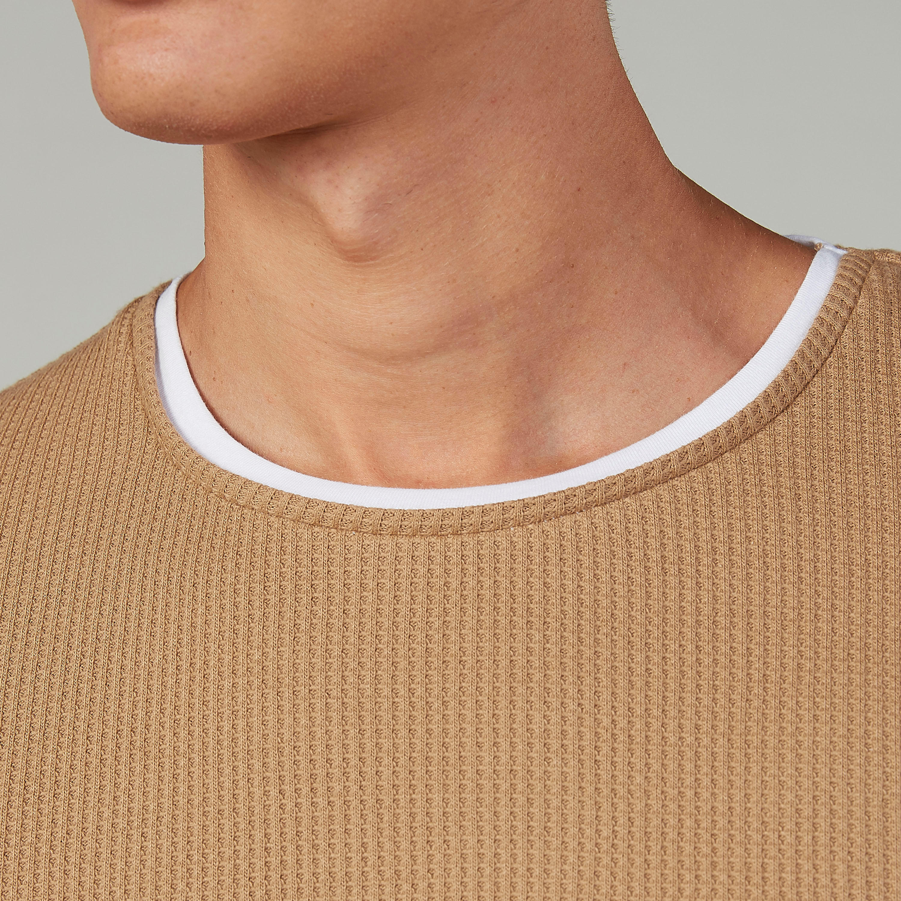 Slim Fit Textured Sweater with Crew Neck and Long Sleeves-men-clothing-sweatersandpullovers-image-3