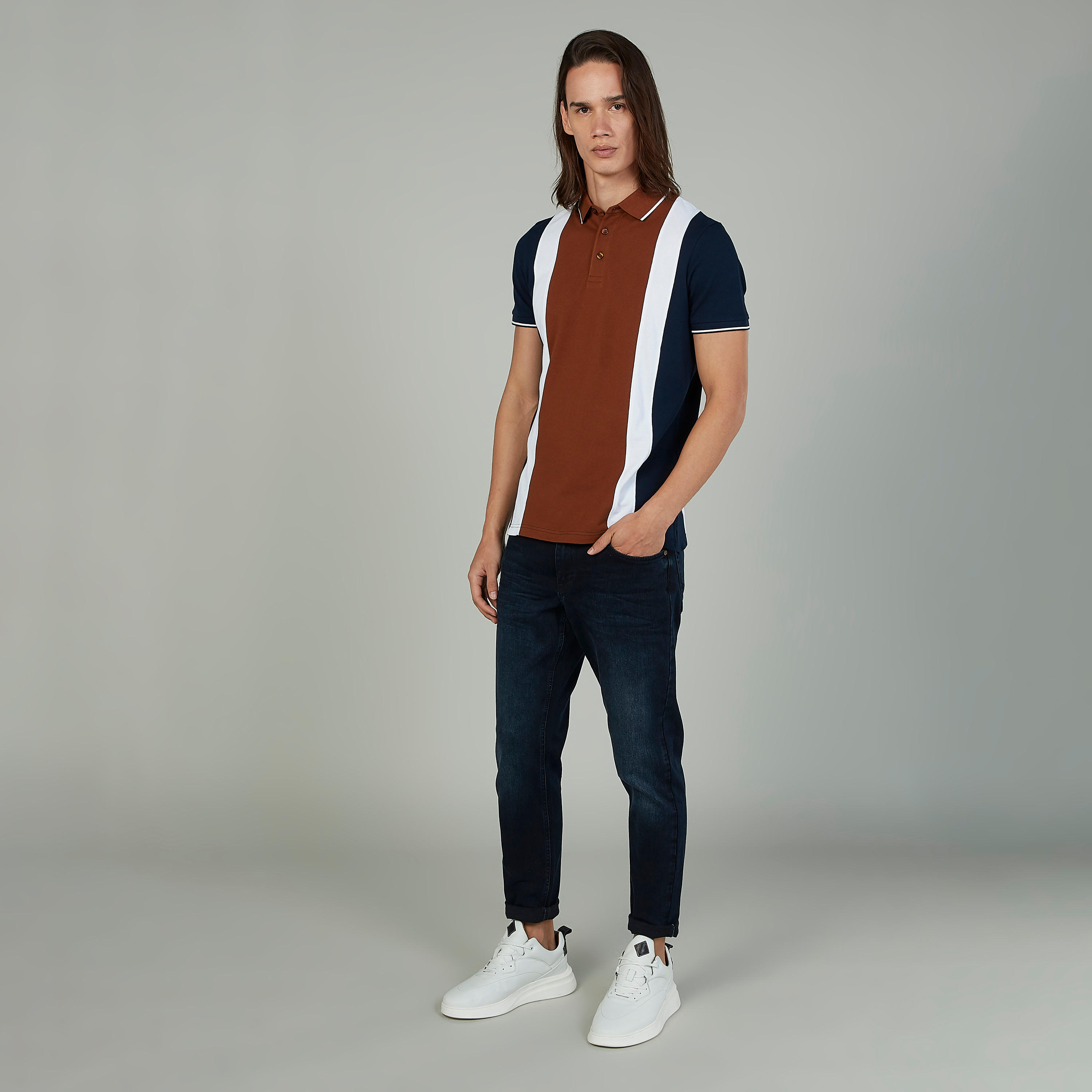 تيشيرت مستدام بولو سليم بتصاميم مغايرة -men-clothing-tshirtsandpolos-polos-image-2
