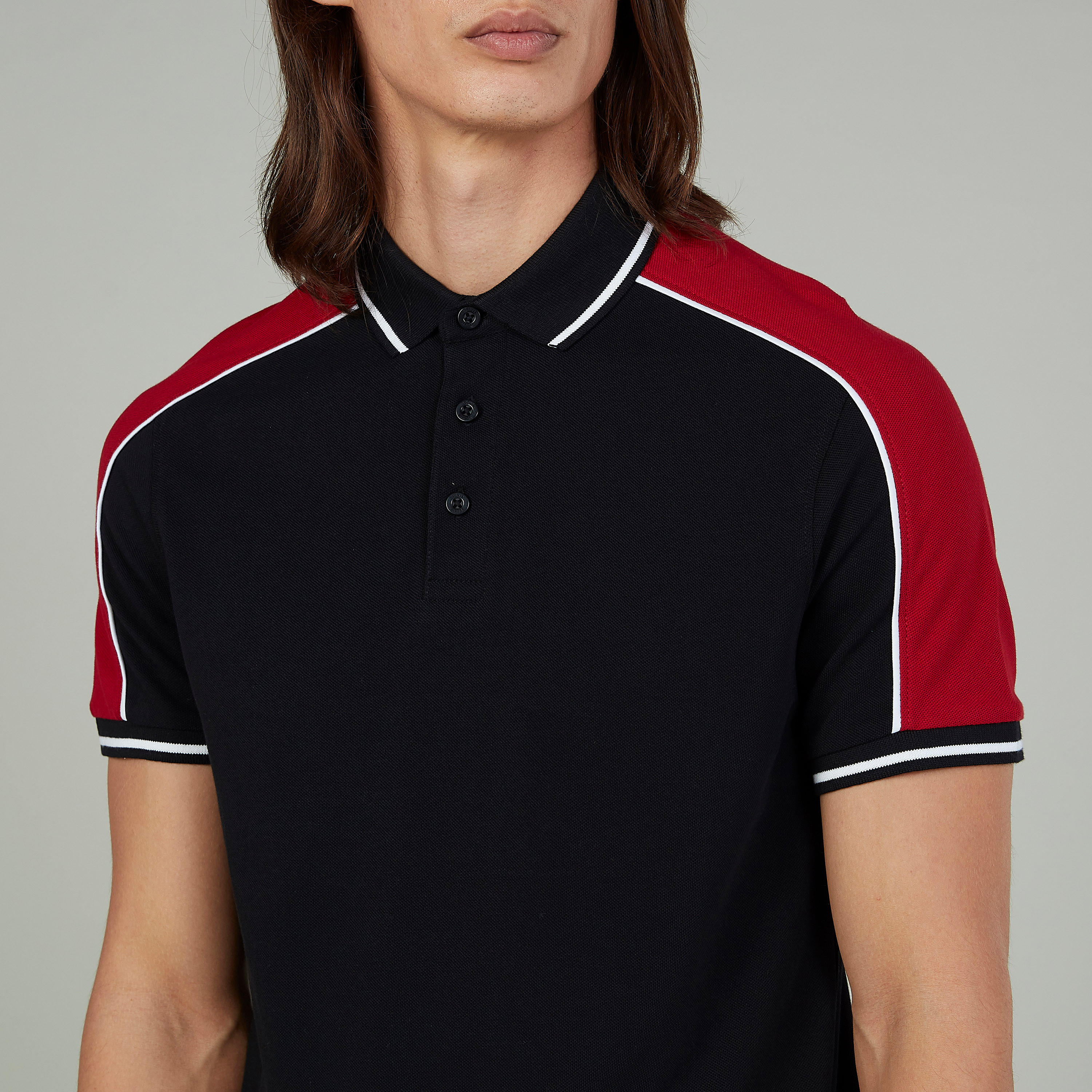 تيشيرت مستدام سادة بقصّة سليم وياقة بولو وأكمام قصيرة -men-clothing-tshirtsandpolos-polos-image-3