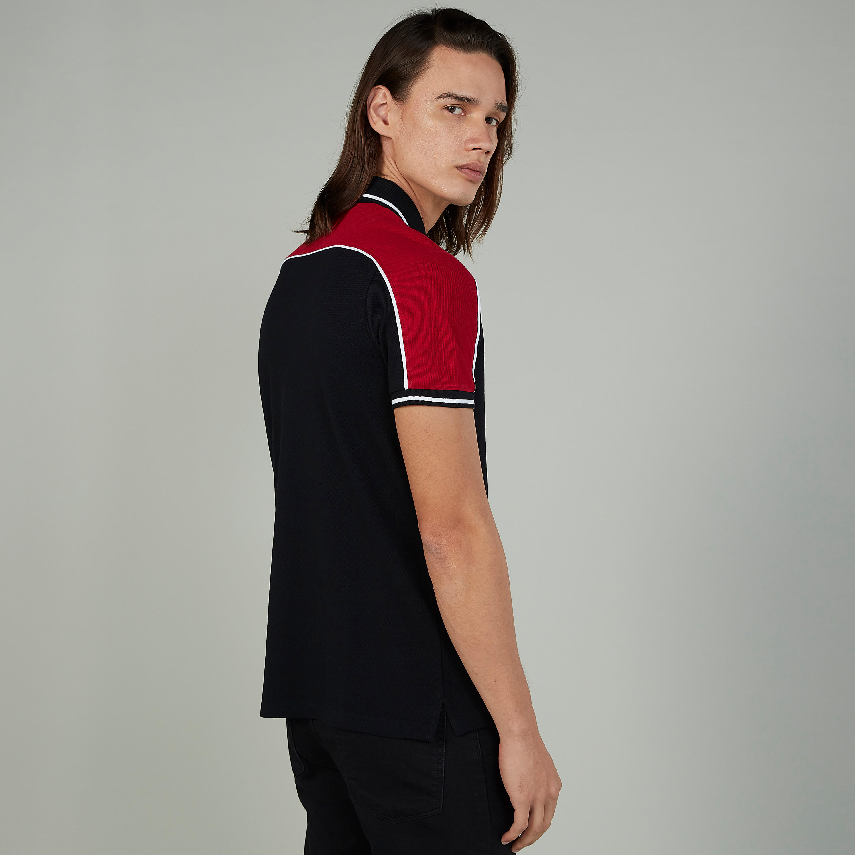تيشيرت مستدام سادة بقصّة سليم وياقة بولو وأكمام قصيرة -men-clothing-tshirtsandpolos-polos-image-4