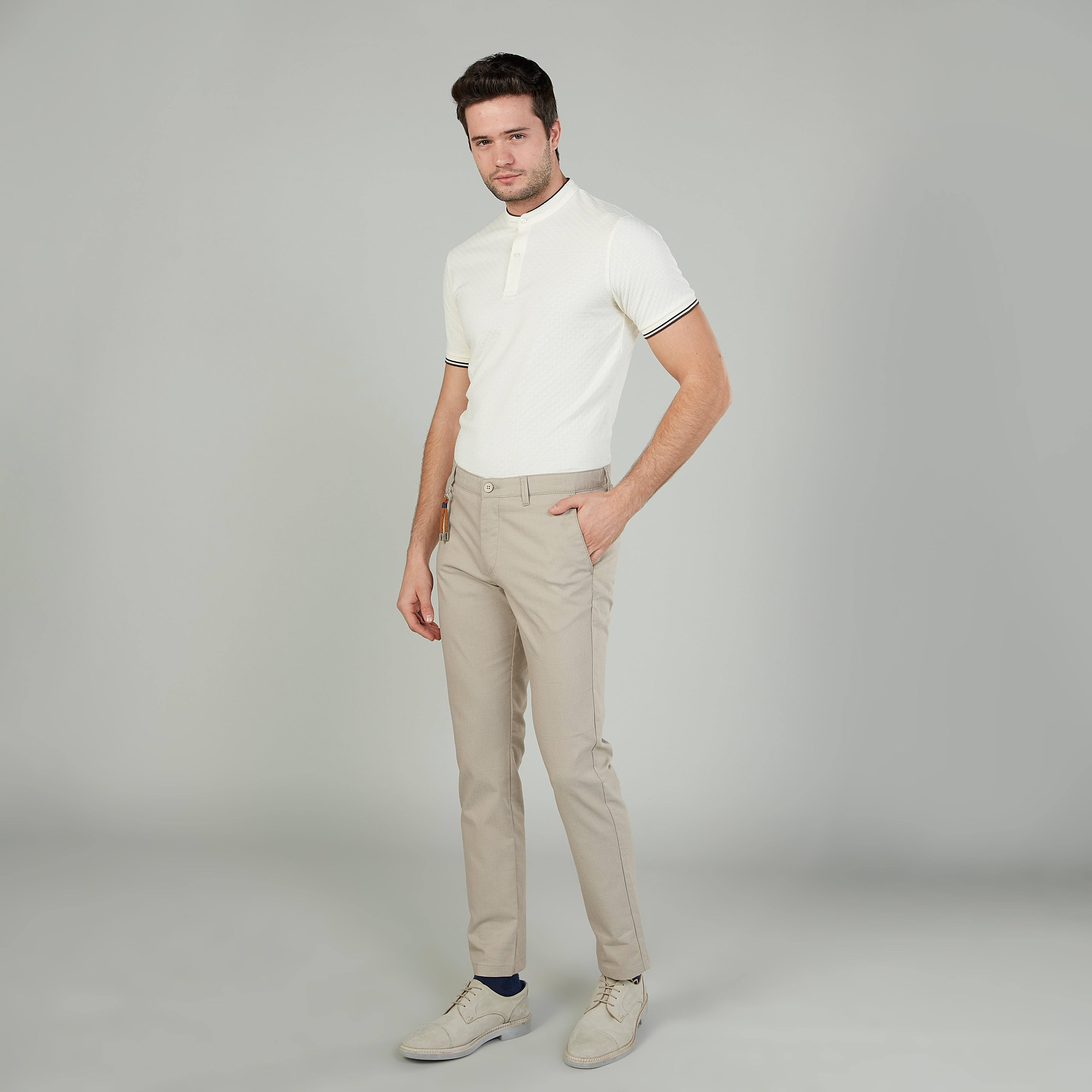 Sustainable Slim Fit Plain T-shirt with Mandarin Collar-men-clothing-tshirtsandpolos-polos-image-2
