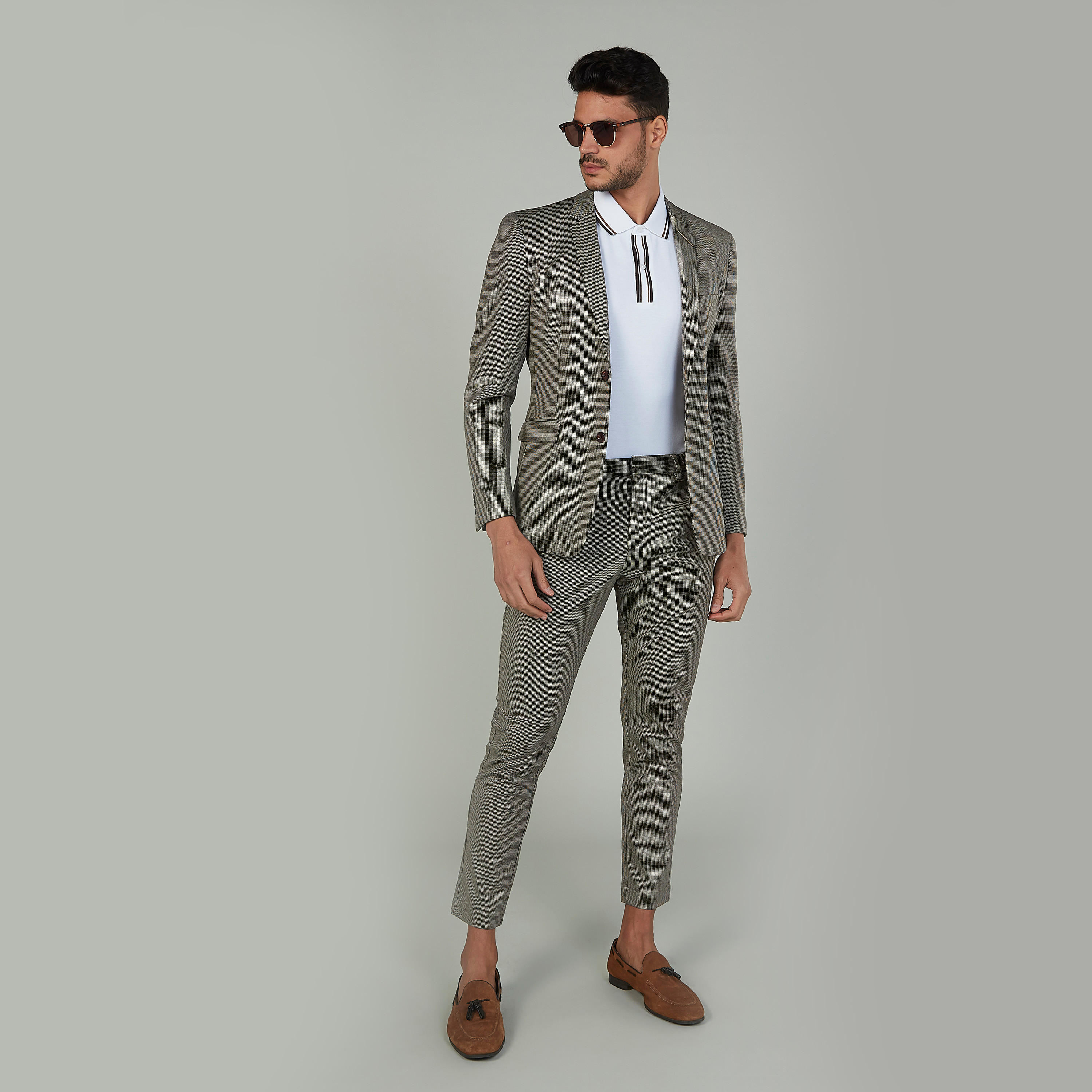 تيشيرت بولو بارز الملمس بأكمام قصيرة-men-clothing-tshirtsandpolos-polos-image-2