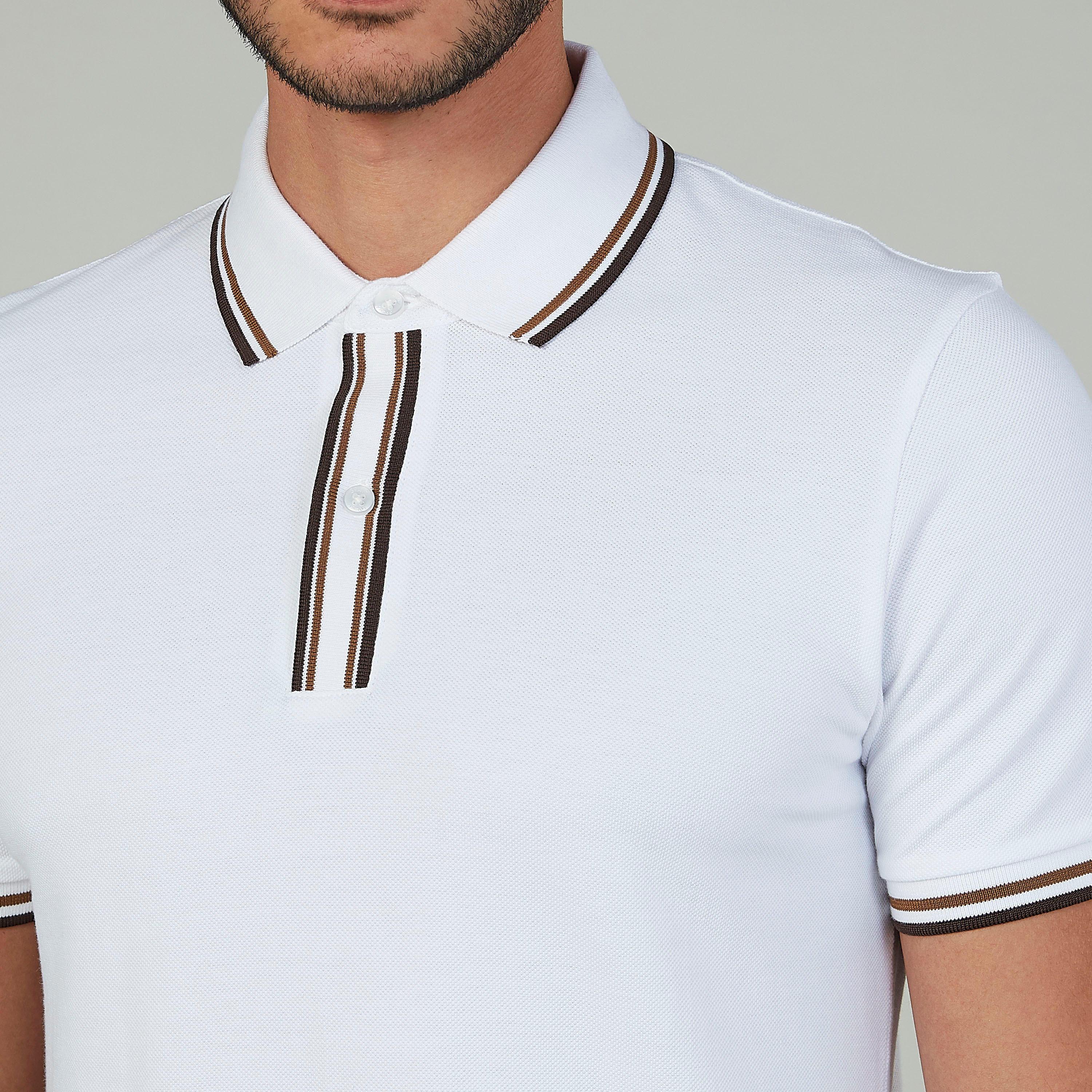 تيشيرت بولو بارز الملمس بأكمام قصيرة-men-clothing-tshirtsandpolos-polos-image-3