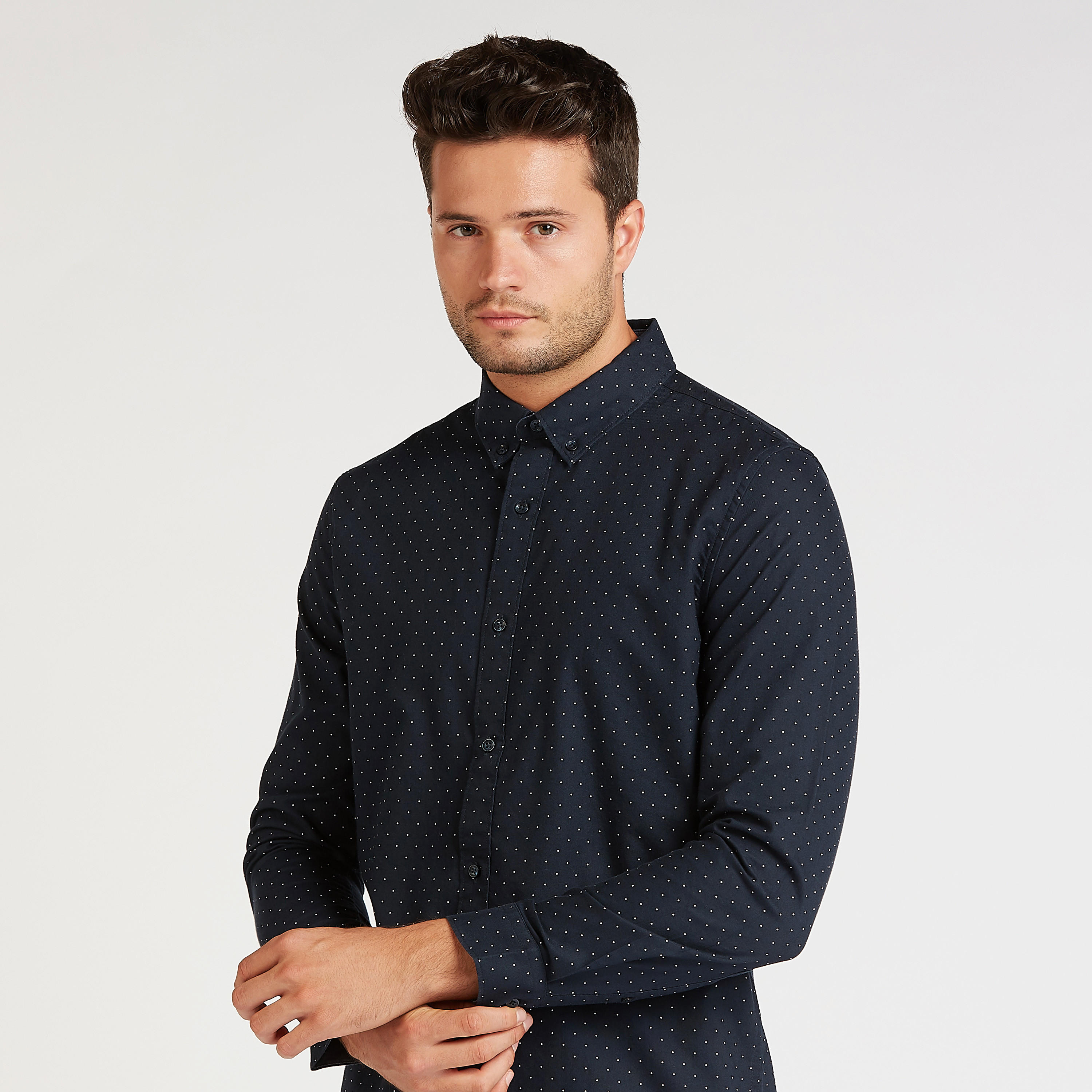 All Over Print Shirt with Button Down Collar and Long Sleeves-men-clothing-shirts-image-3