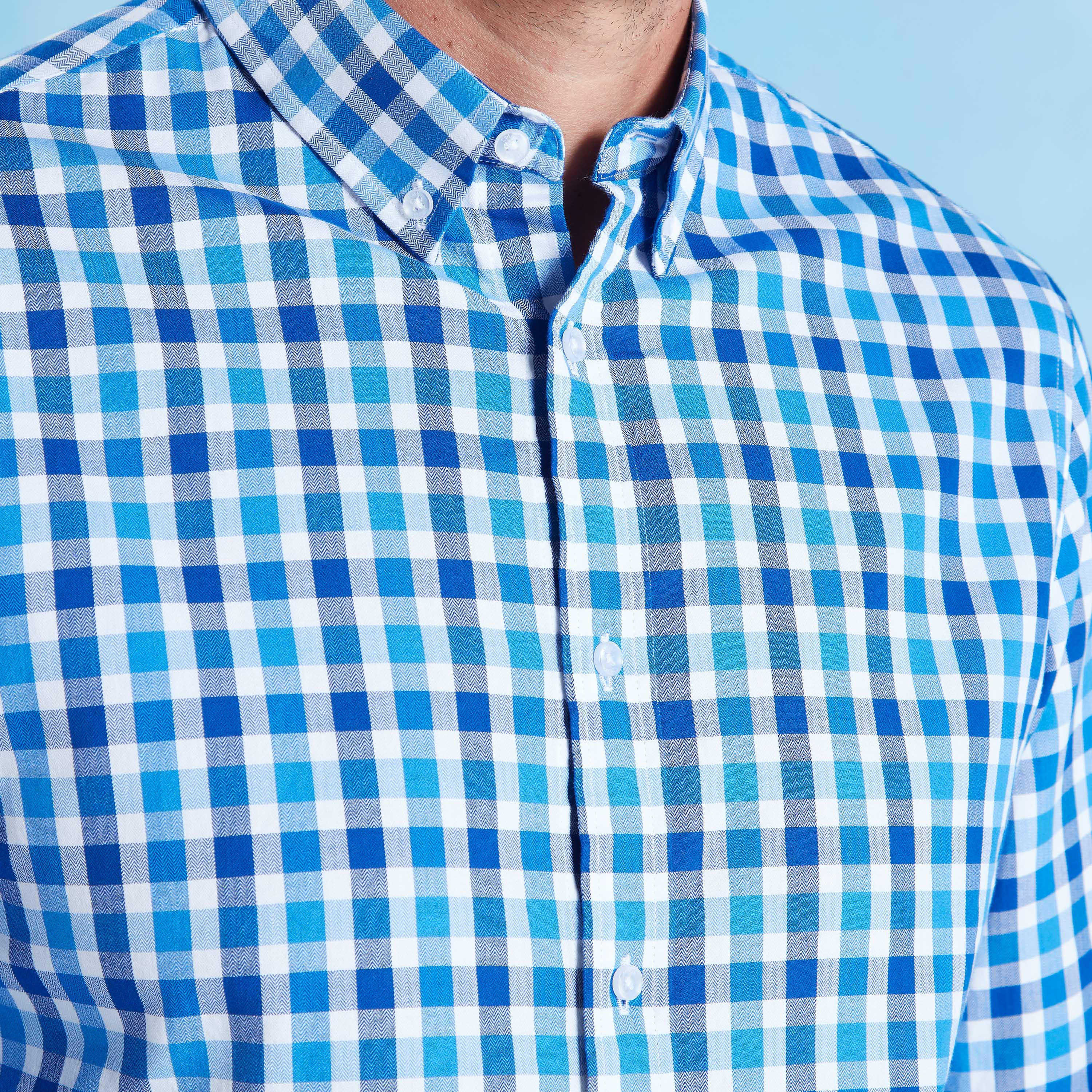 قميص كاروهات بقصّة سليم وياقة عادية وأكمام طويلة-men-clothing-shirts-image-8
